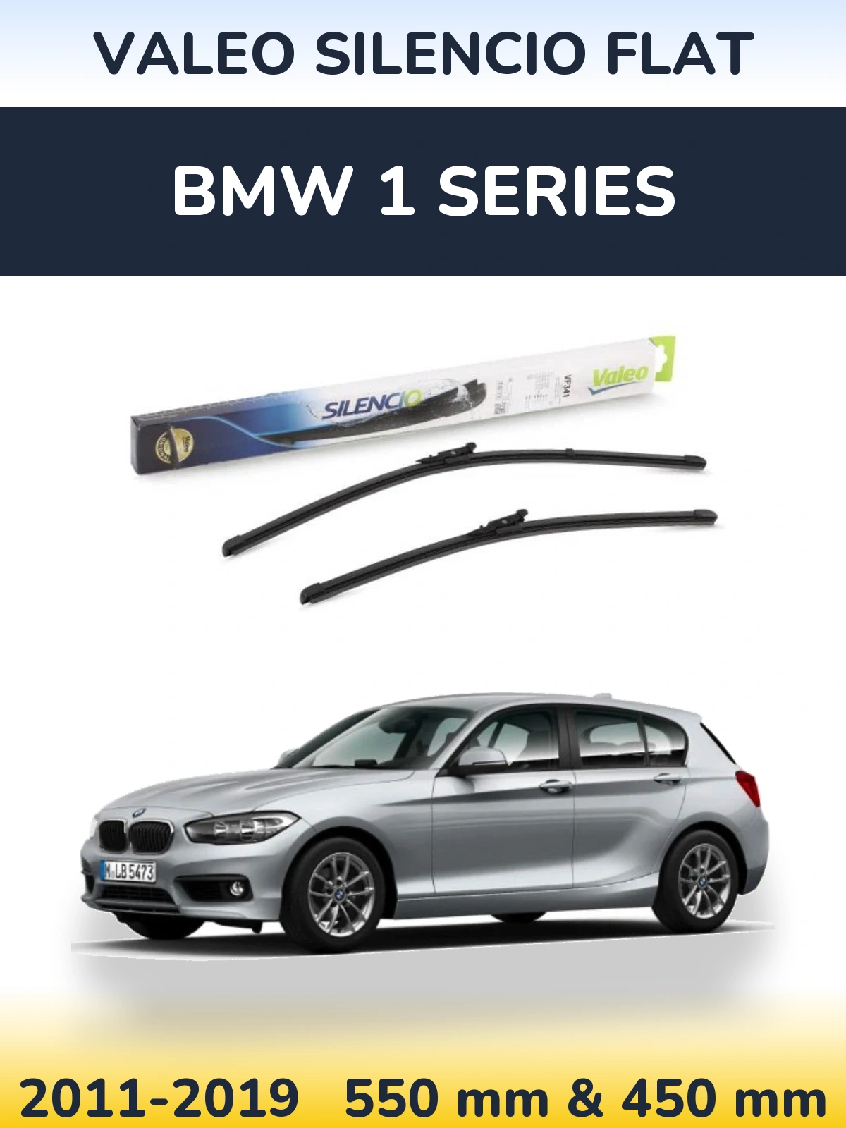 Torkarblad Valeo Silencio Flat för BMW 1 Series