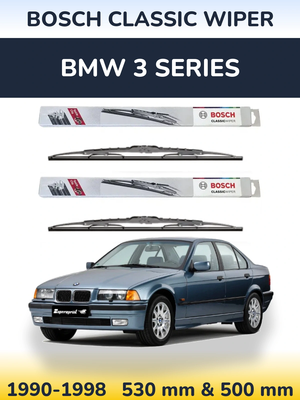 Torkarblad BOSCH Classic Wiper för BMW 3 Series