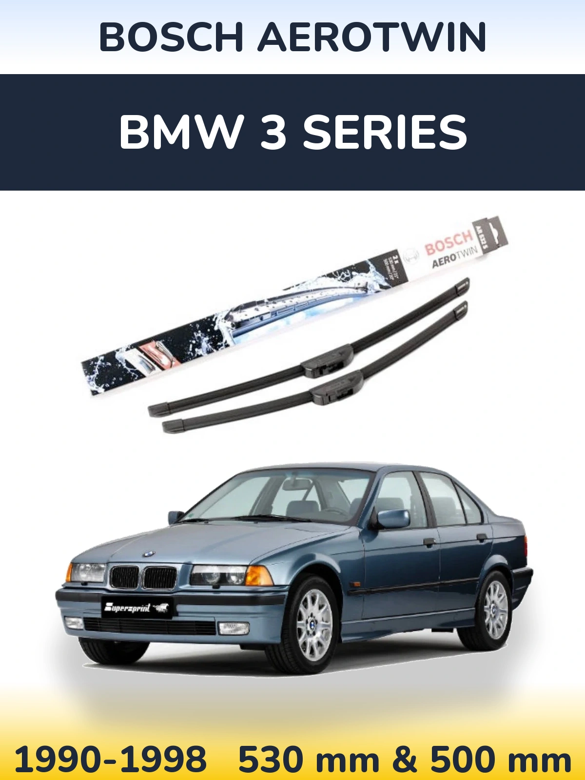 Torkarblad BOSCH AeroTwin för BMW 3 Series