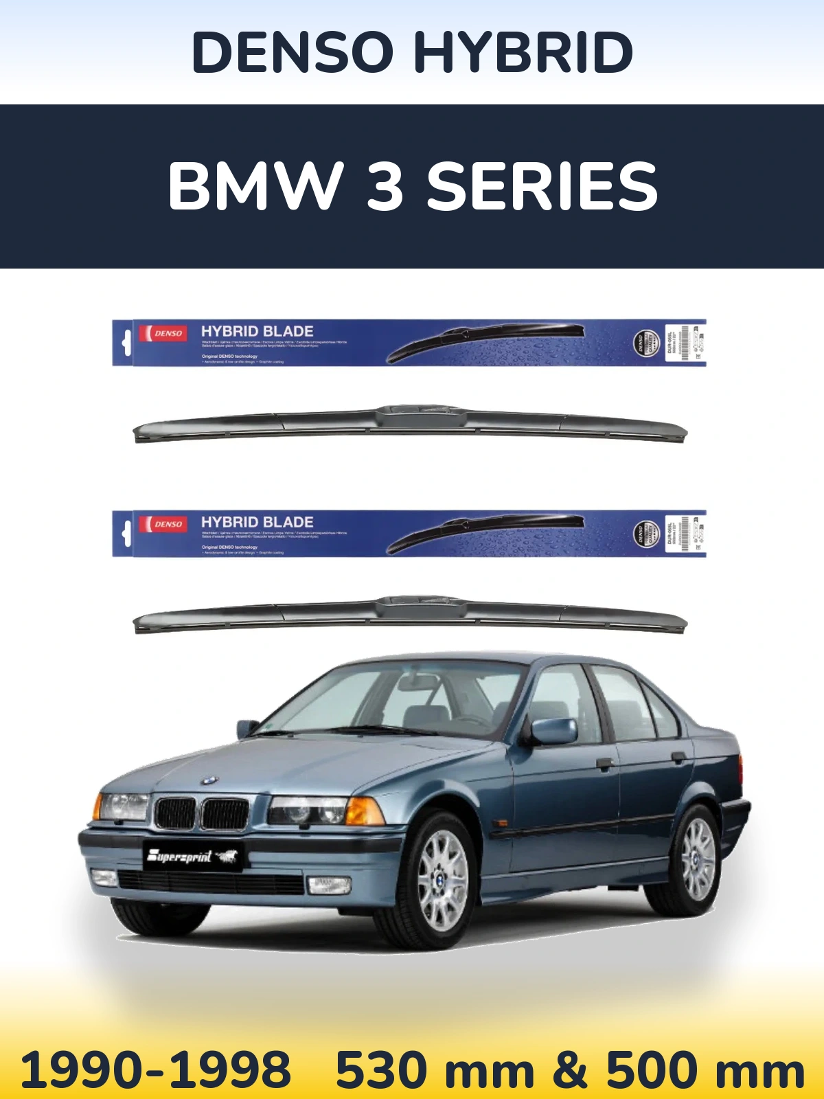 Torkarblad Denso Hybrid för BMW 3 Series
