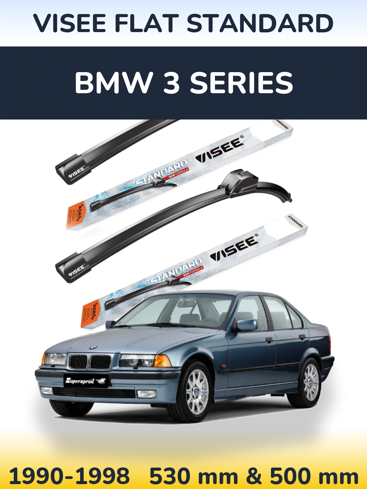 Torkarblad VISEE FLAT STANDARD för BMW 3 Series