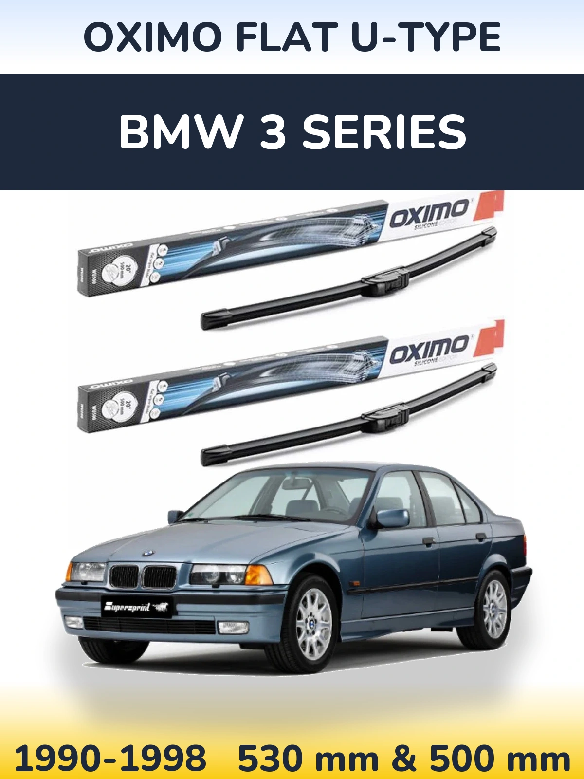 Torkarblad Oximo Flat U-type för BMW 3 Series