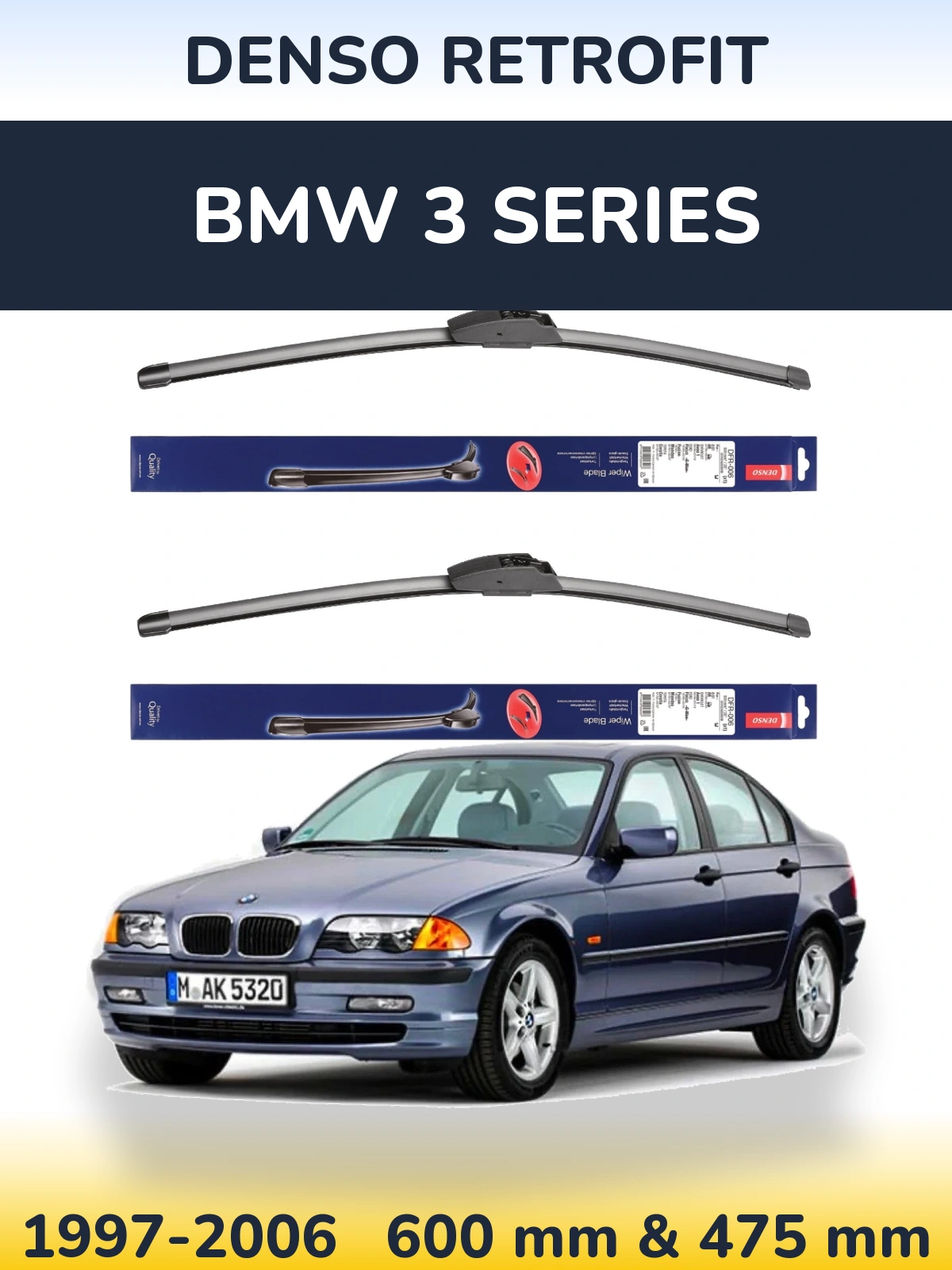 Torkarblad Denso Retrofit för BMW 3 Series