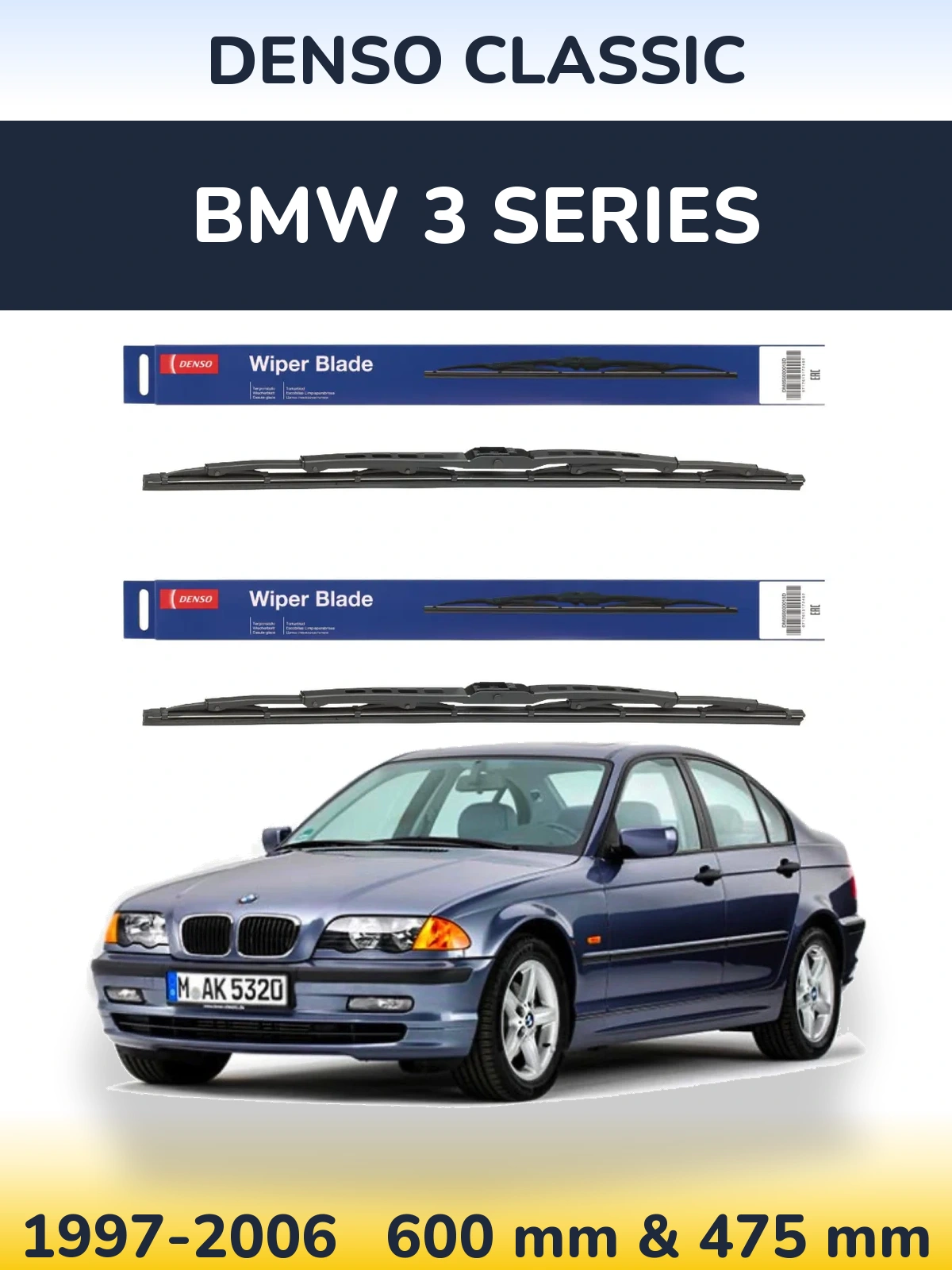 Torkarblad Denso Classic för BMW 3 Series