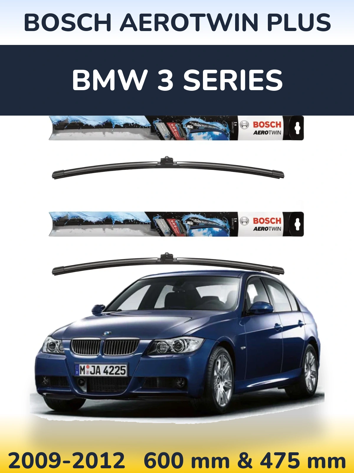 Torkarblad BOSCH AeroTwin Plus för BMW 3 Series