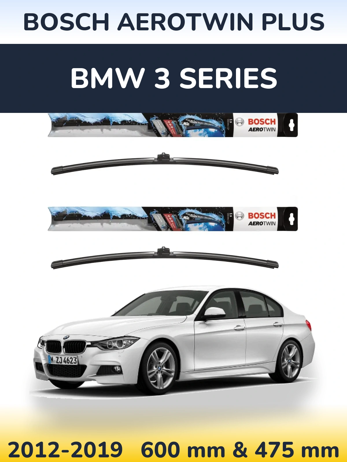 Torkarblad BOSCH AeroTwin Plus för BMW 3 Series