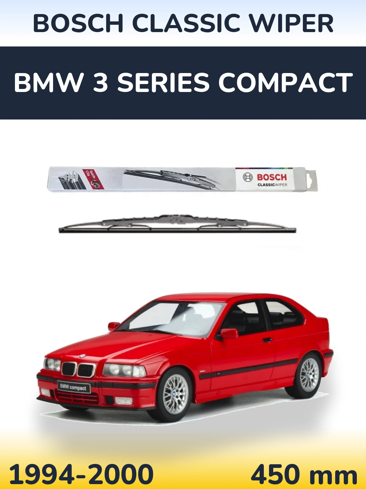 Torkarblad BOSCH Classic Wiper för BMW 3 Series Compact