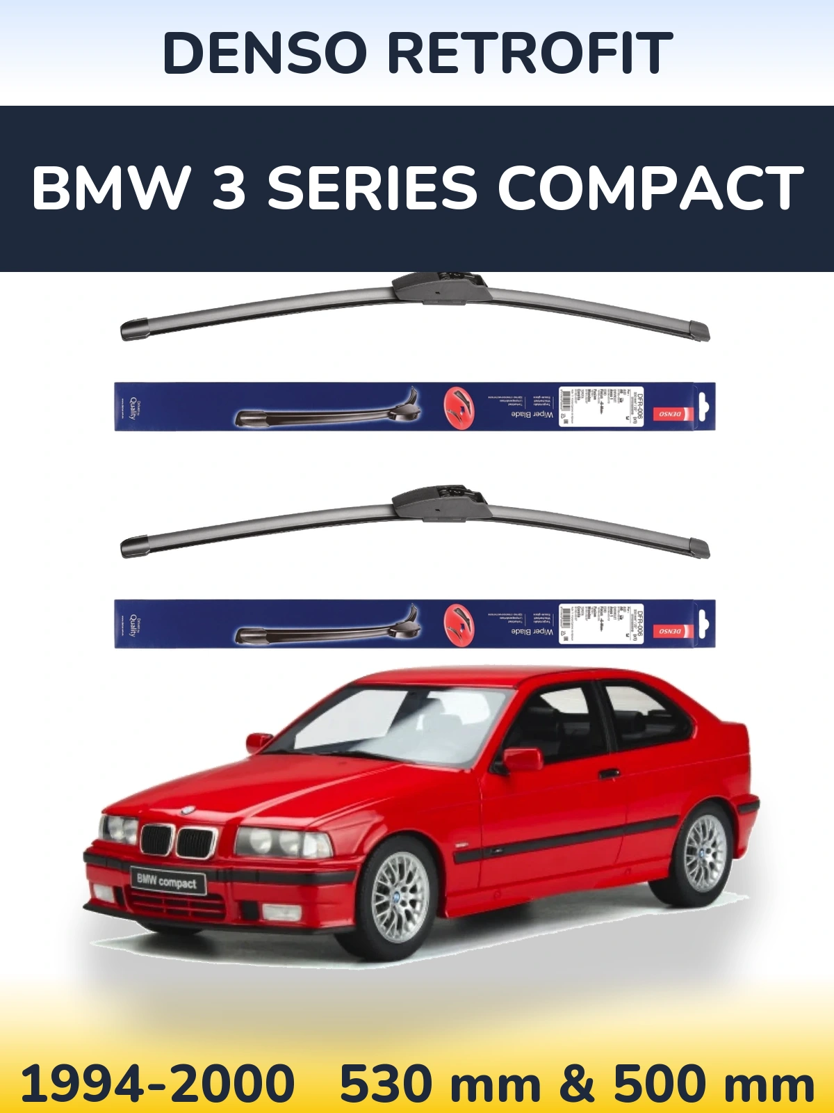 Torkarblad Denso Retrofit för BMW 3 Series Compact