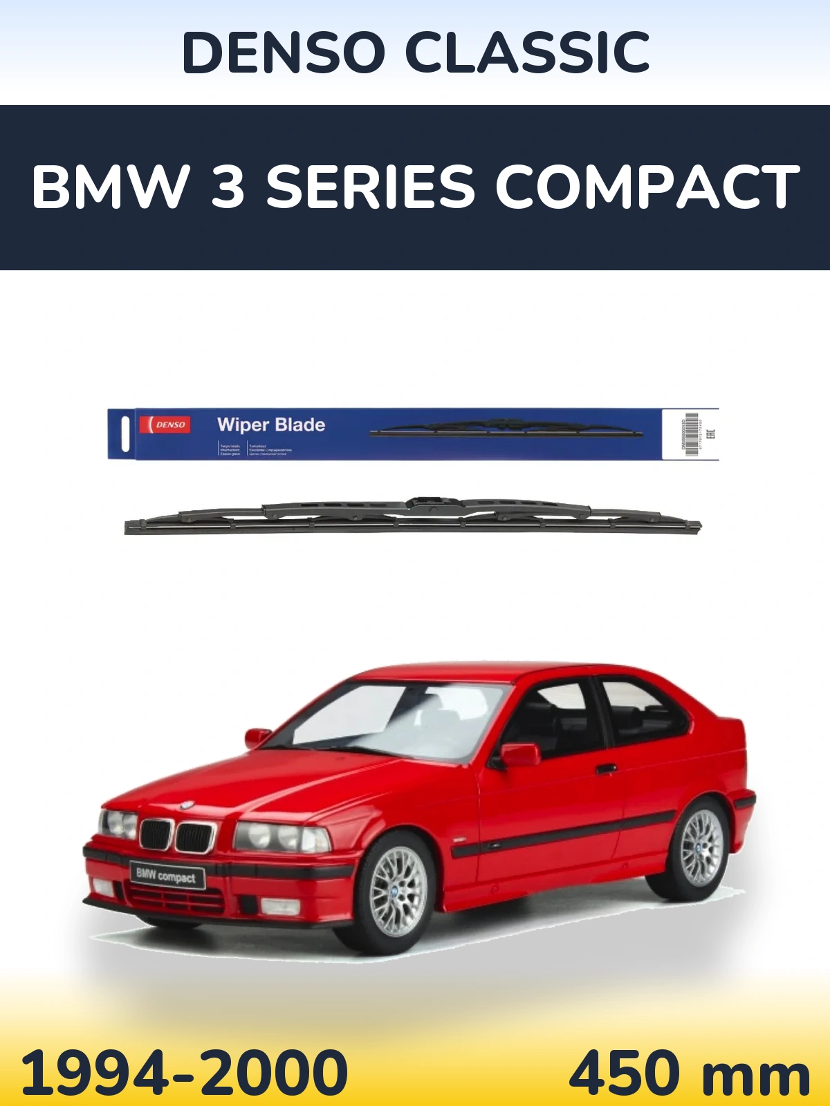 Torkarblad Denso Classic för BMW 3 Series Compact
