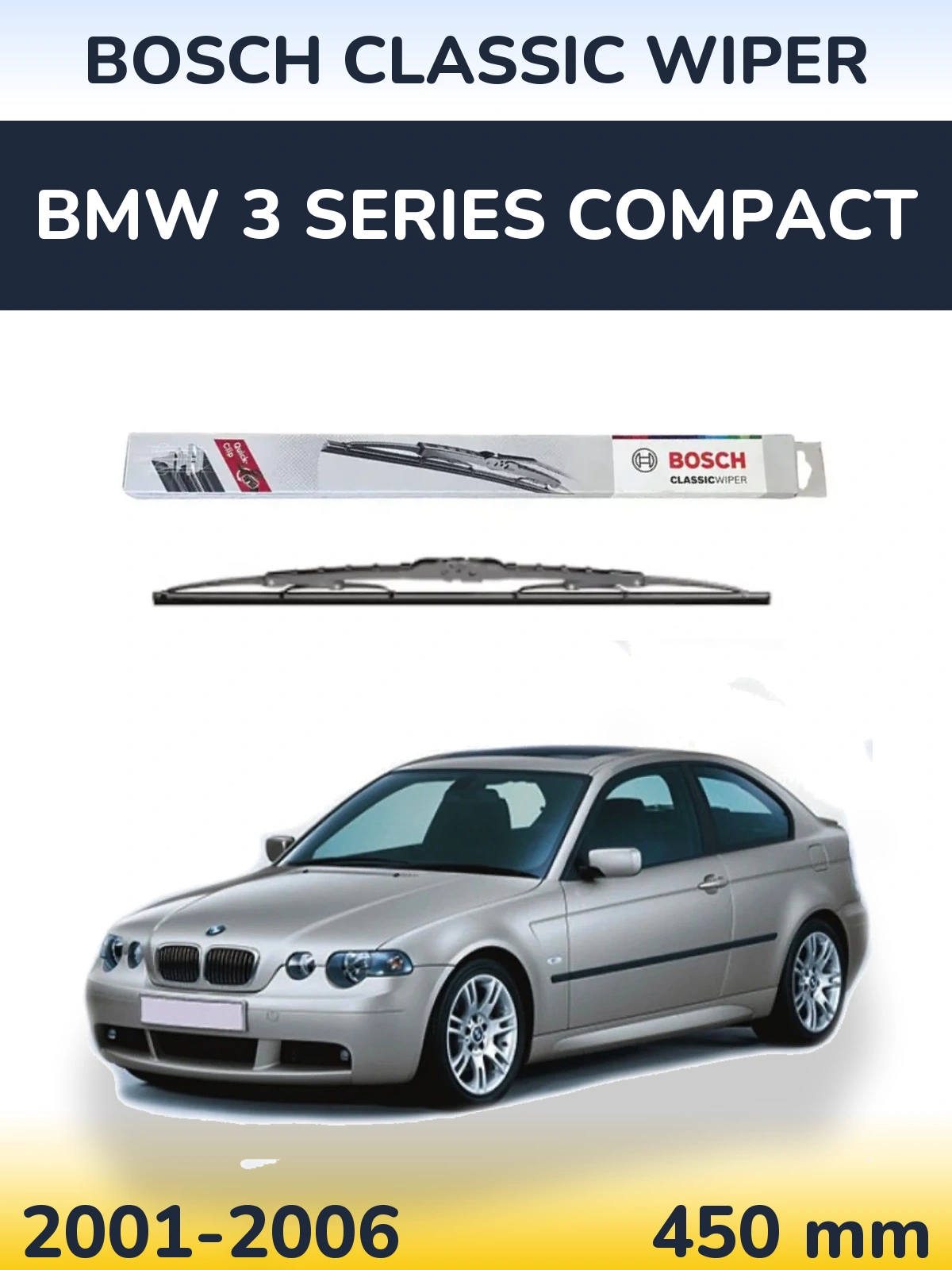 Torkarblad BOSCH Classic Wiper för BMW 3 Series Compact