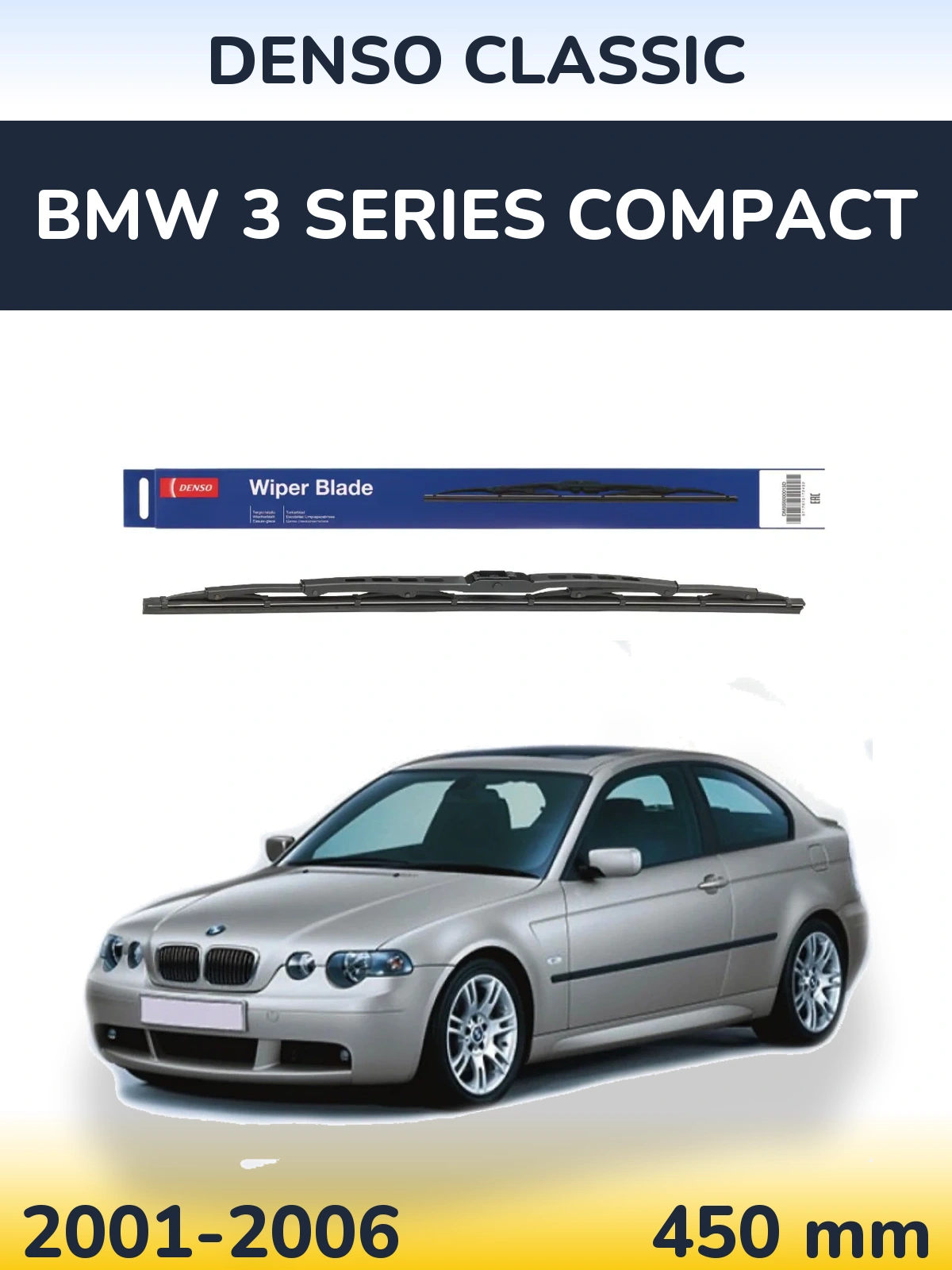Torkarblad Denso Classic för BMW 3 Series Compact