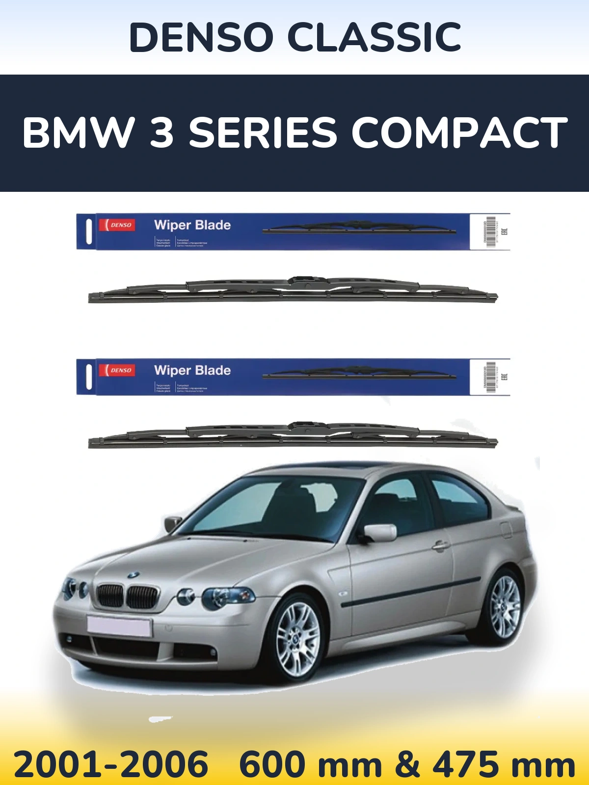 Torkarblad Denso Classic för BMW 3 Series Compact