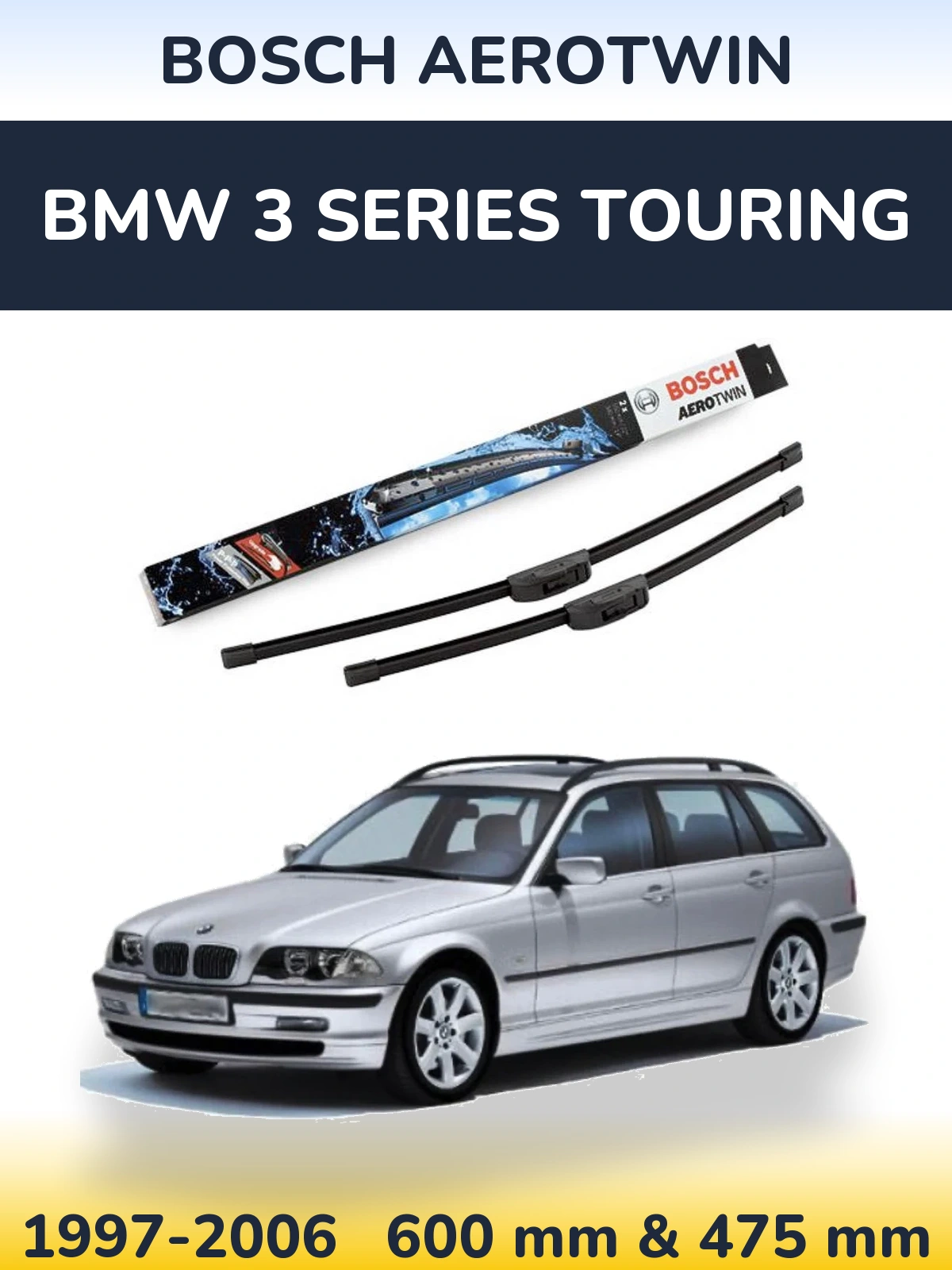 Torkarblad BOSCH AeroTwin för BMW 3 Series Touring