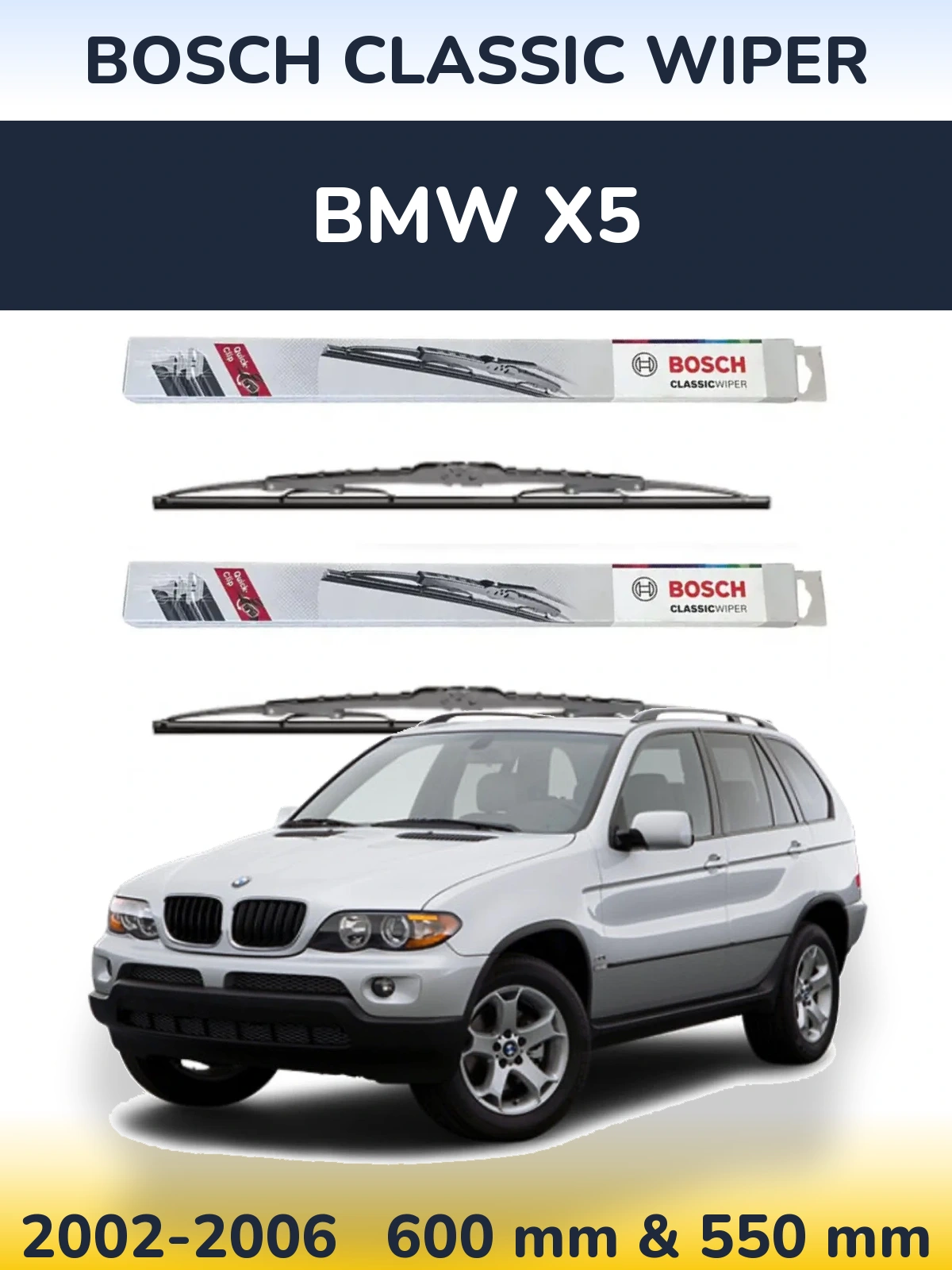 Torkarblad BOSCH Classic Wiper för BMW X5