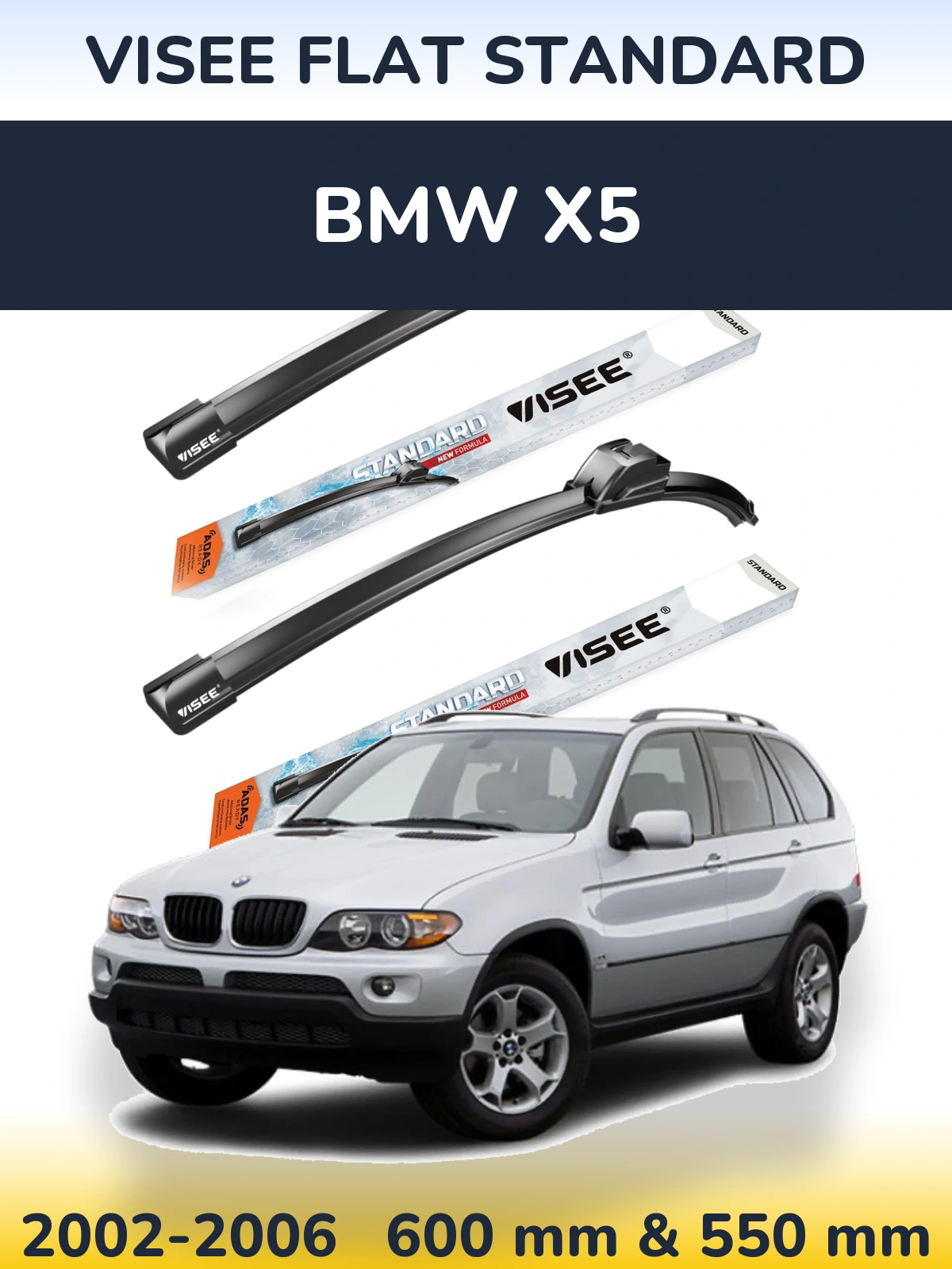 Torkarblad VISEE FLAT STANDARD för BMW X5