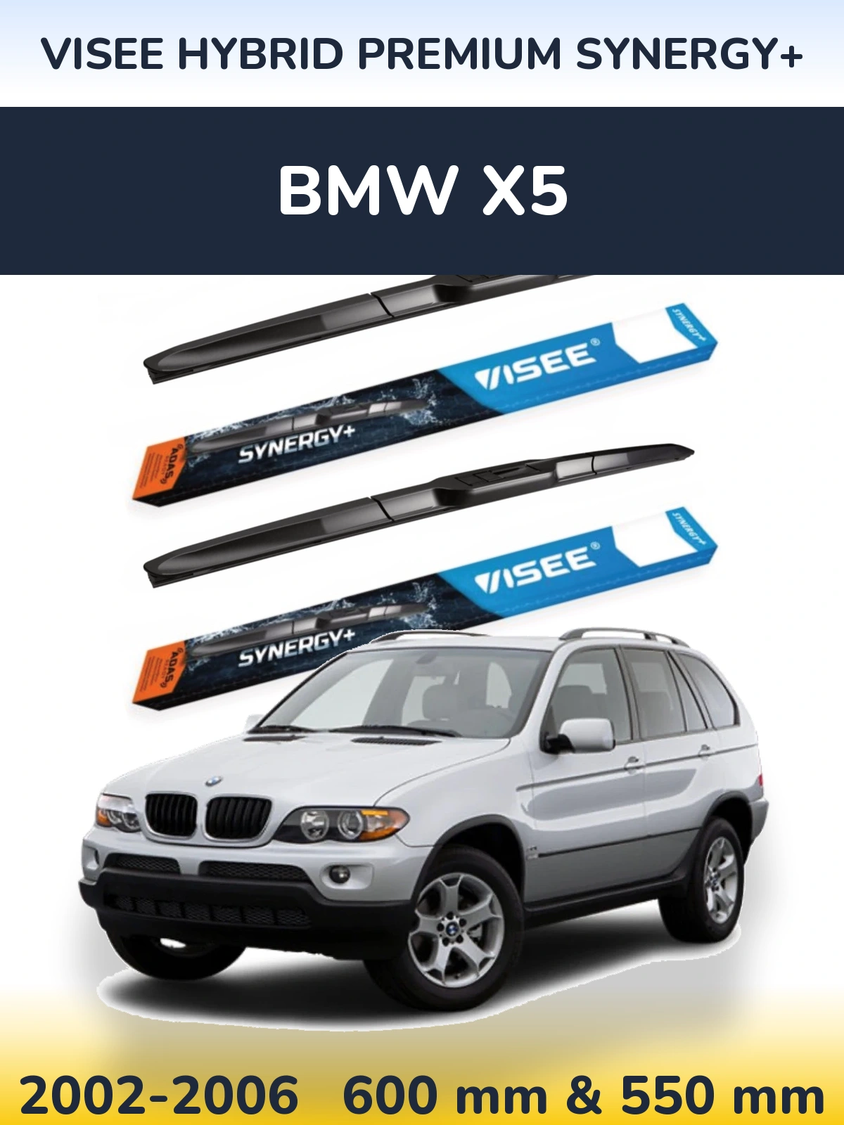 Torkarblad VISEE HYBRID PREMIUM SYNERGY+ för BMW X5