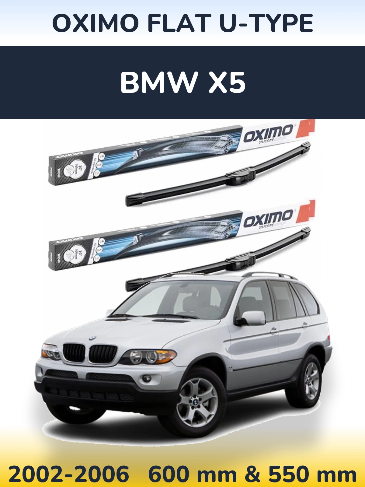 Torkarblad Oximo Flat U-type för BMW X5