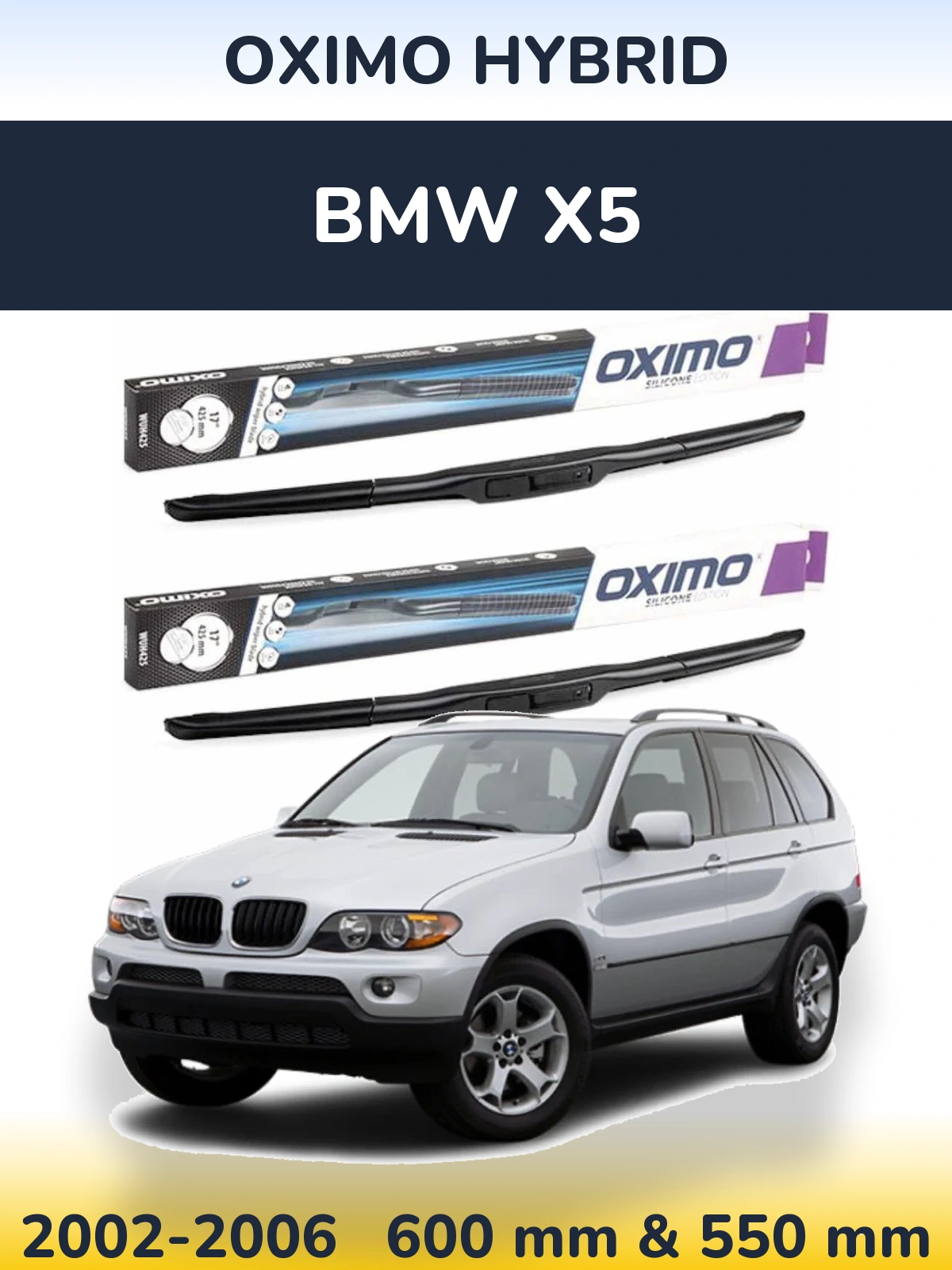 Torkarblad Oximo Hybrid för BMW X5
