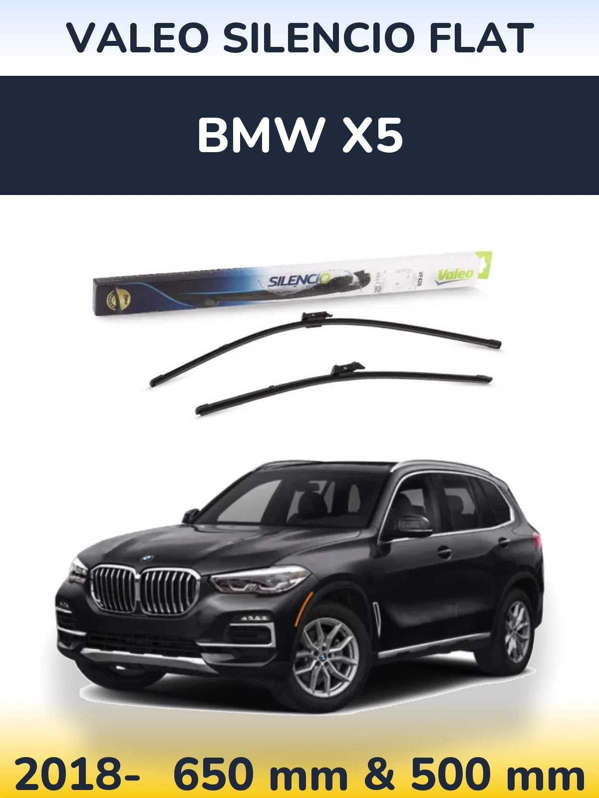 Torkarblad Valeo Silencio Flat för BMW X5
