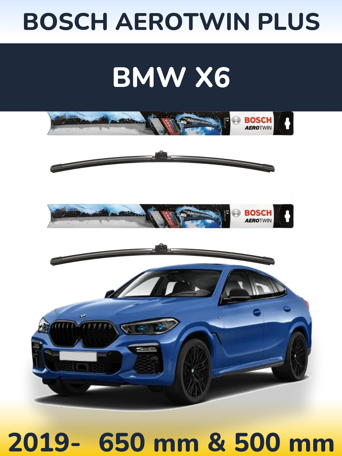 Torkarblad BOSCH AeroTwin Plus för BMW X6