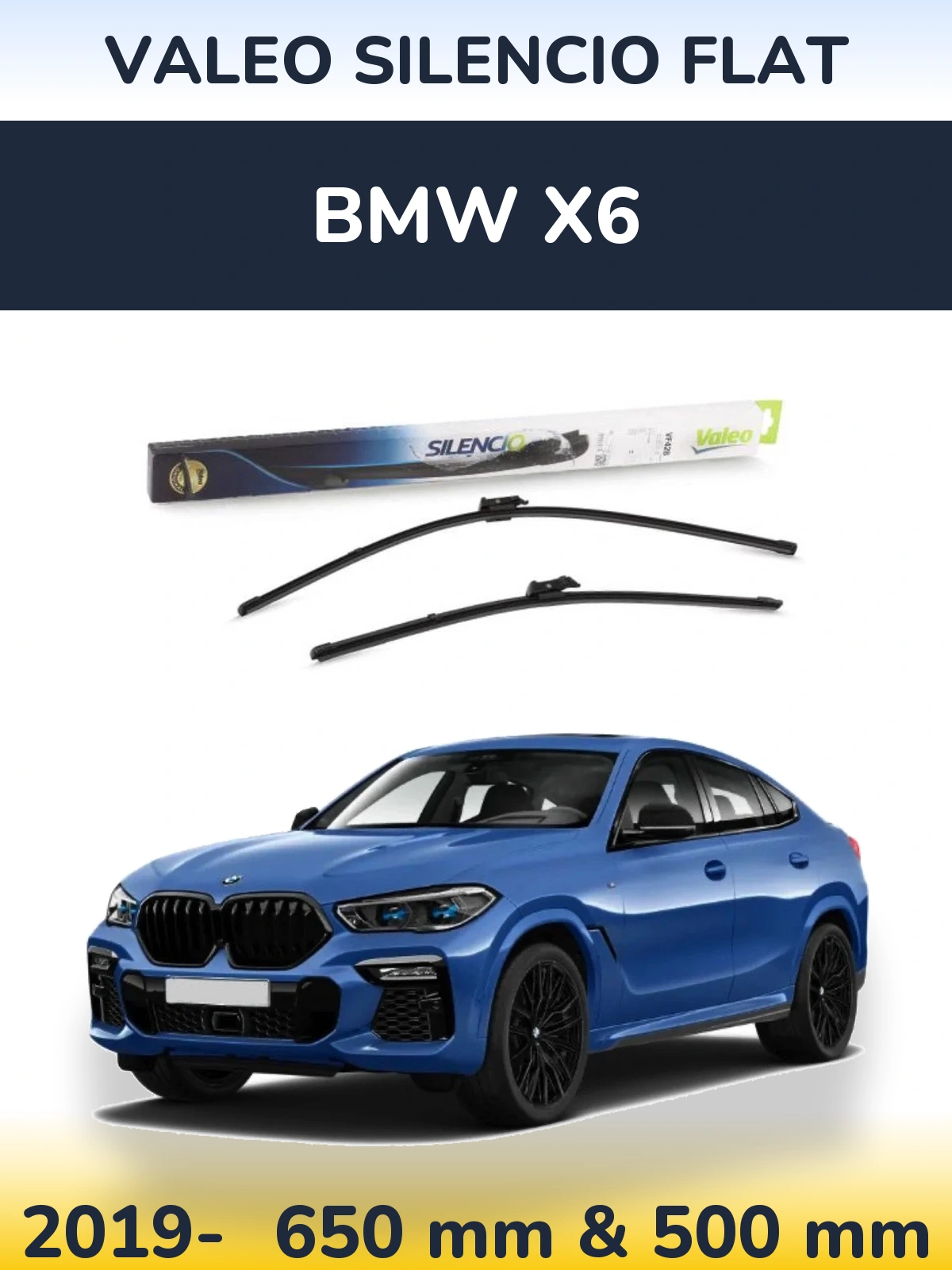 Torkarblad Valeo Silencio Flat för BMW X6