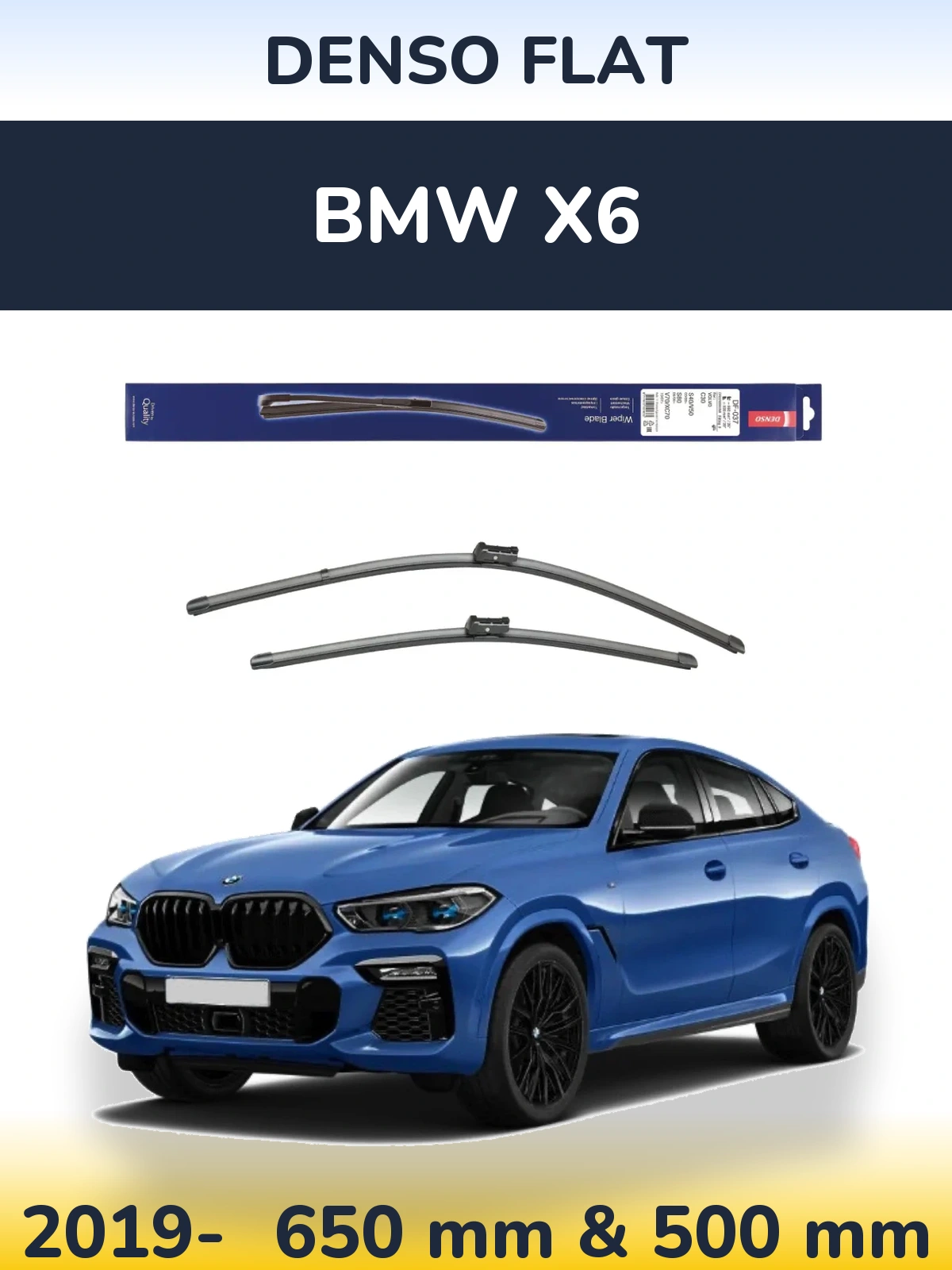 Torkarblad Denso Flat för BMW X6