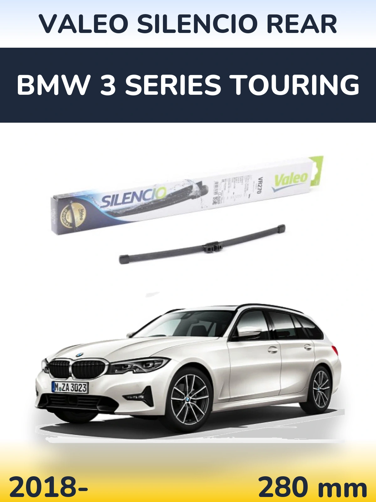 Torkarblad Valeo Silencio Rear för BMW 3 Series Touring