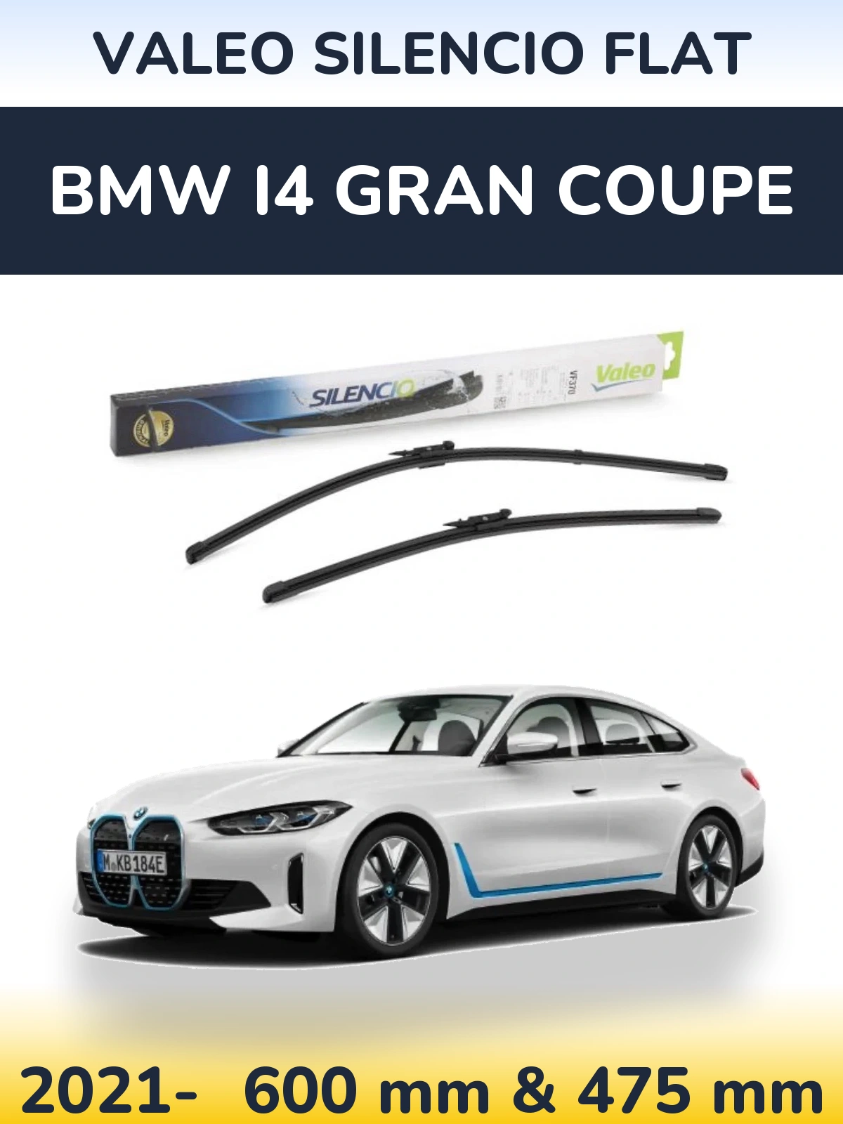 Torkarblad Valeo Silencio Flat för BMW i4 Gran Coupe