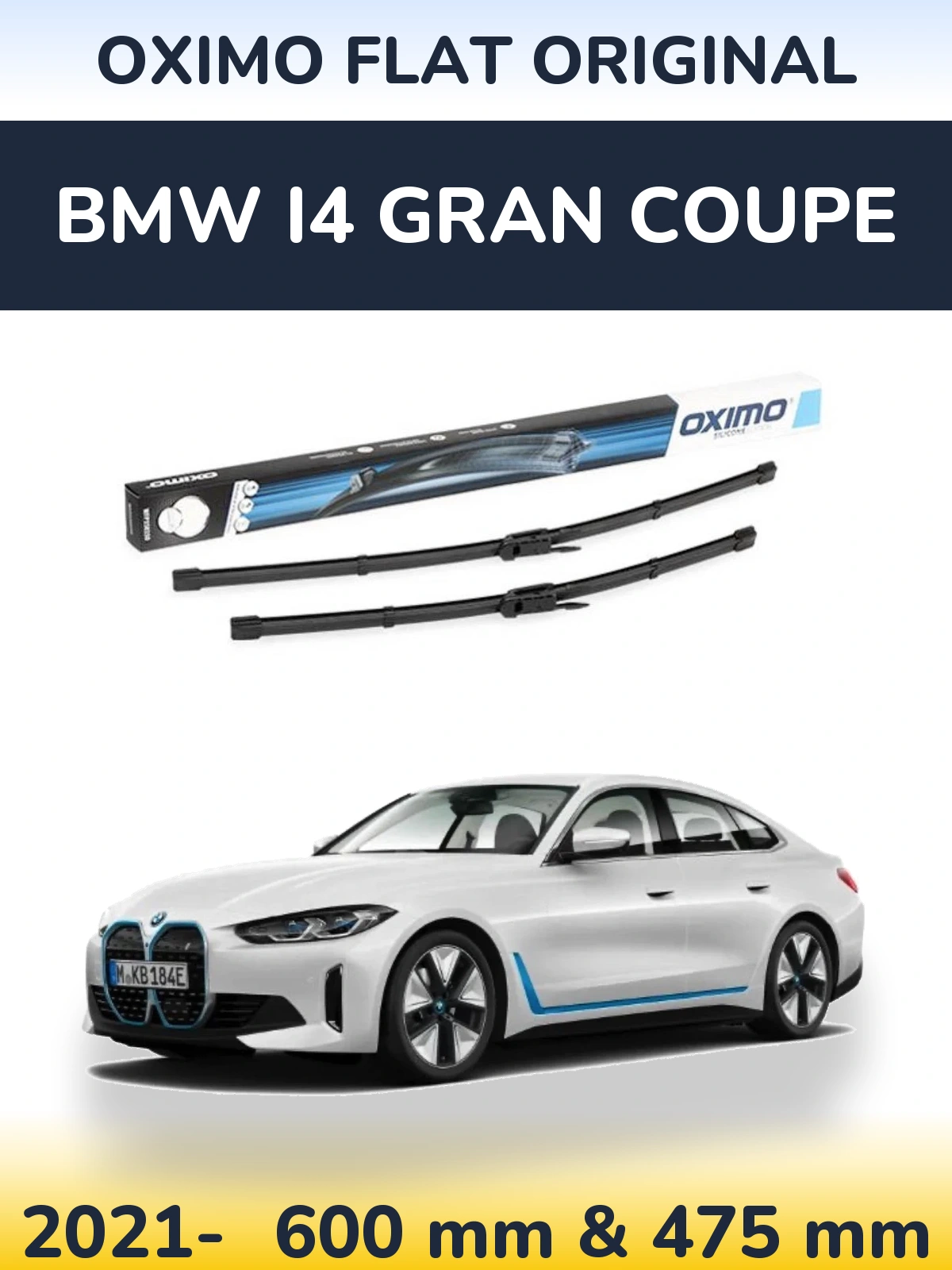 Torkarblad Oximo Flat Original för BMW i4 Gran Coupe