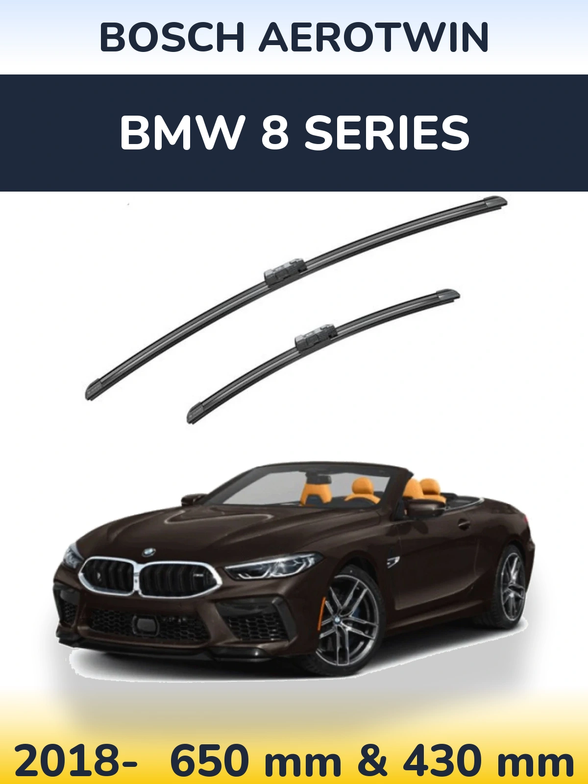 Torkarblad BOSCH AeroTwin för BMW 8 Series