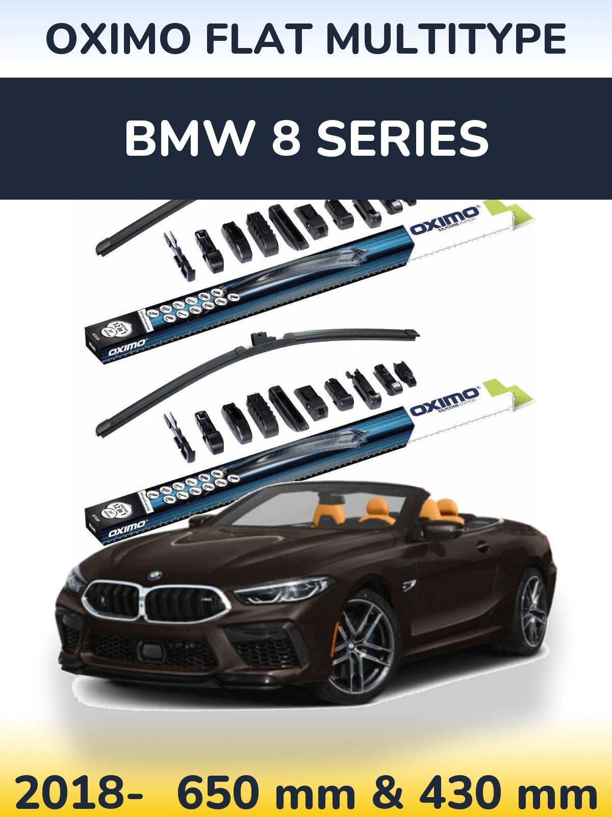 Torkarblad Oximo Flat MultiType för BMW 8 Series
