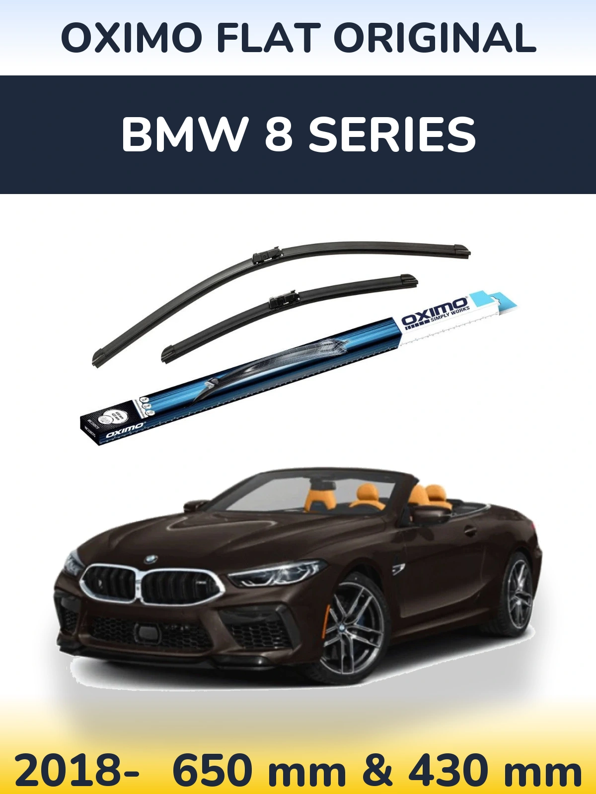 Torkarblad Oximo Flat Original för BMW 8 Series