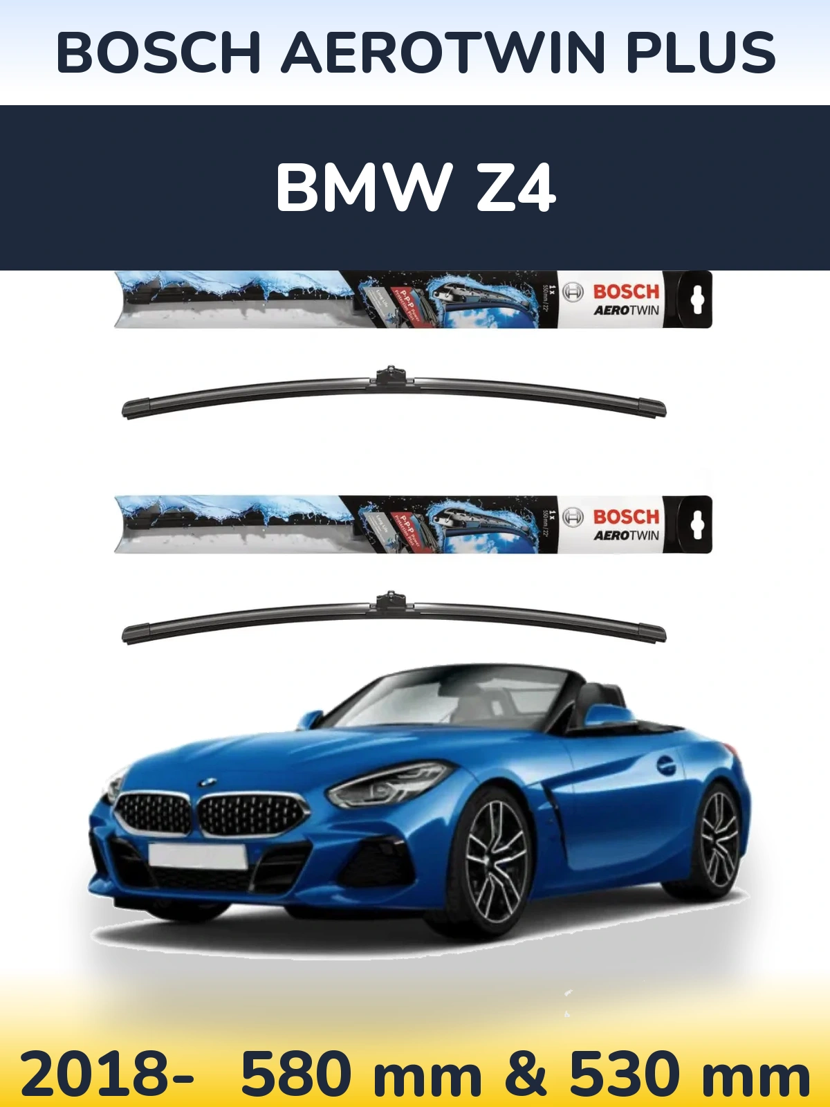 Torkarblad BOSCH AeroTwin Plus för BMW Z4