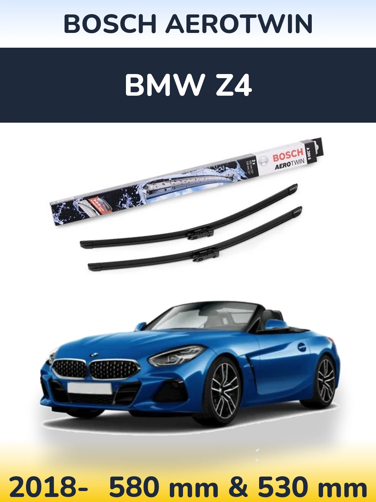 Torkarblad BOSCH AeroTwin för BMW Z4