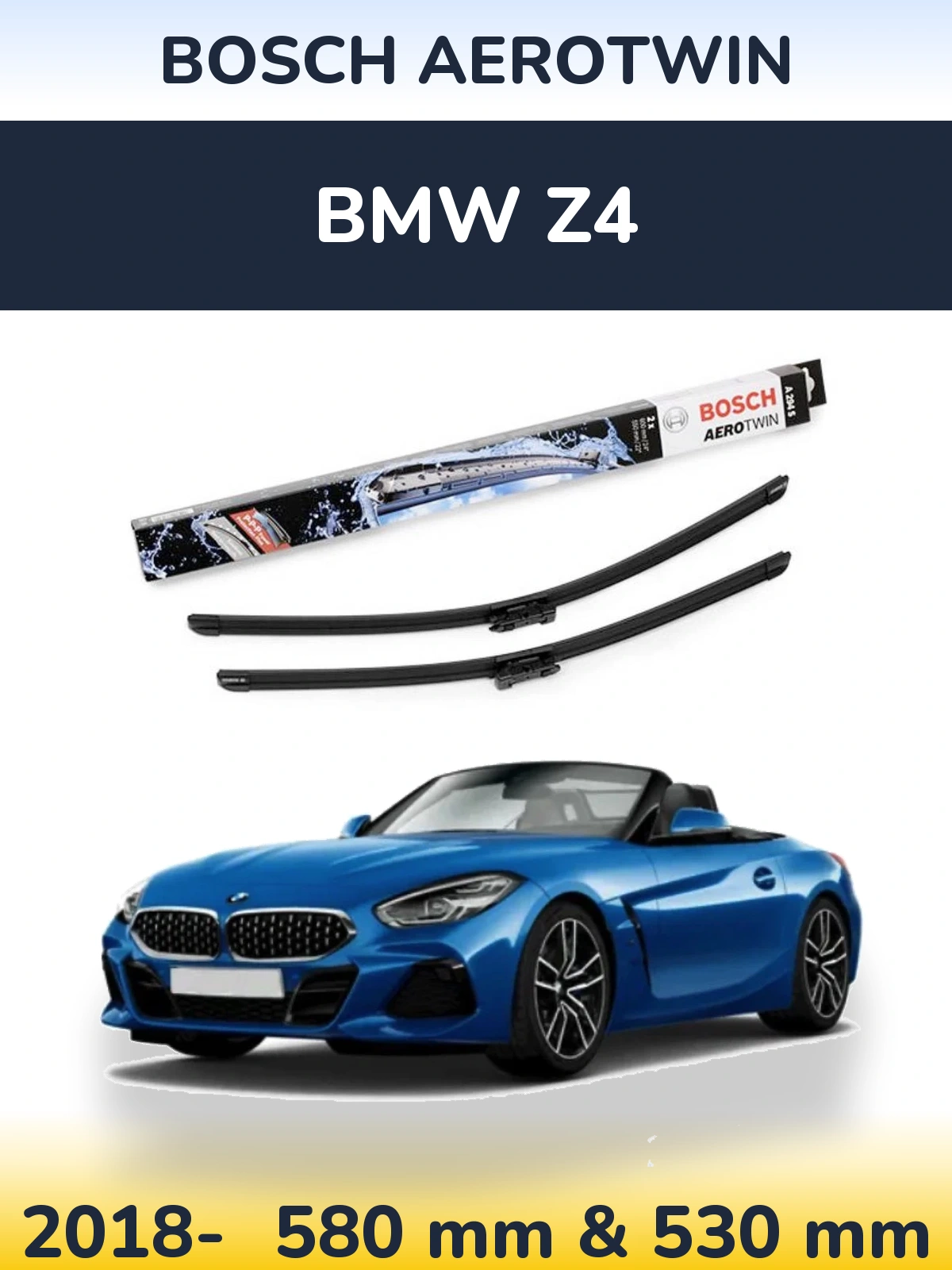 Torkarblad BOSCH AeroTwin för BMW Z4