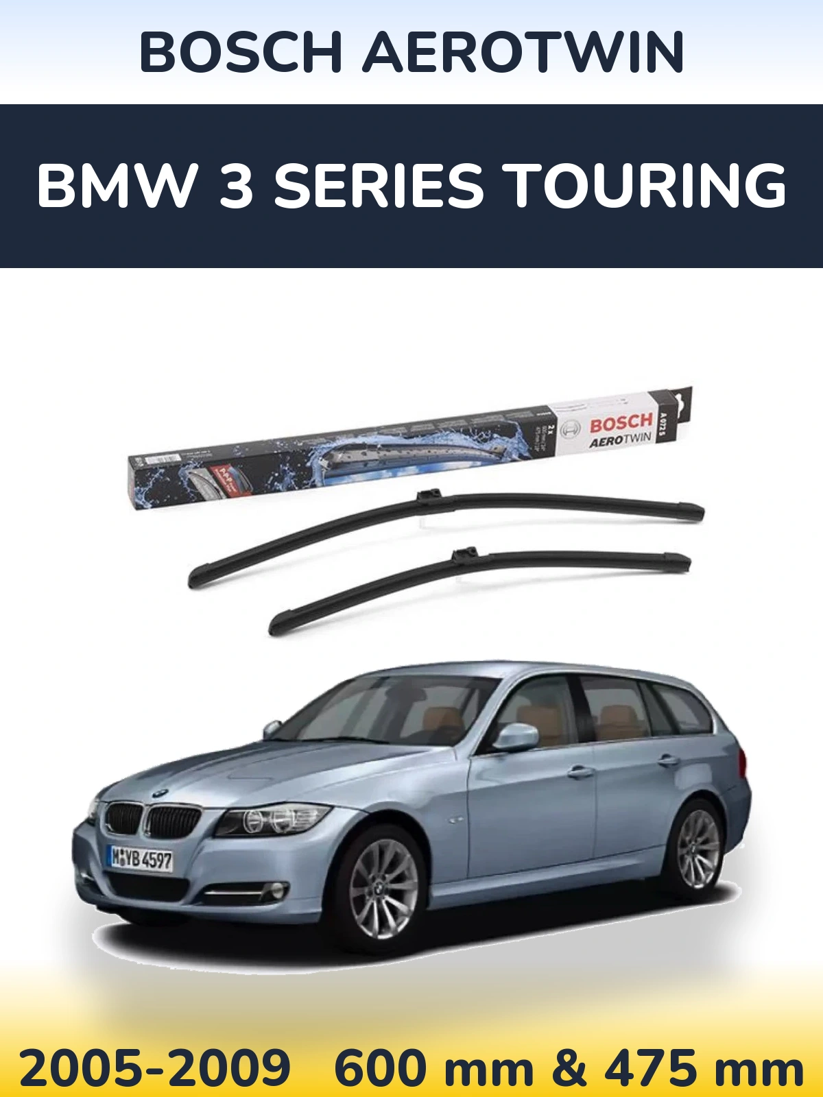 Torkarblad BOSCH AeroTwin för BMW 3 Series Touring