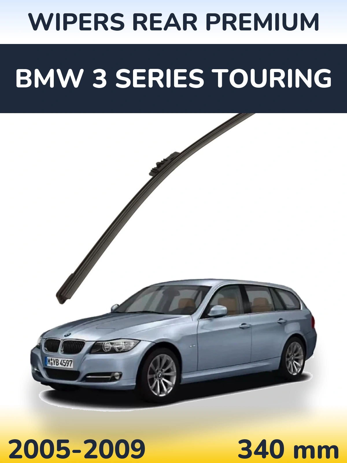 Задний дворник WIPERS REAR PREMIUM 340 мм для BMW 3 Series Touring 2005-2009