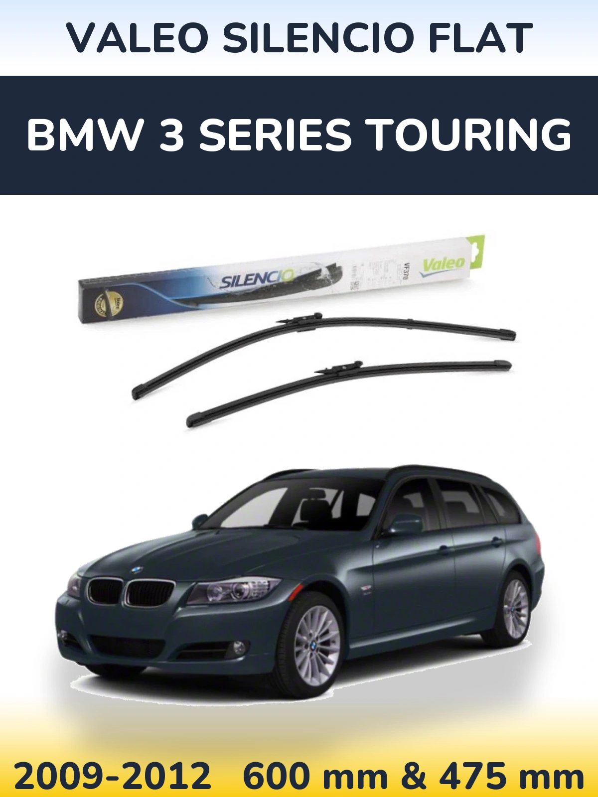 Torkarblad Valeo Silencio Flat för BMW 3 Series Touring