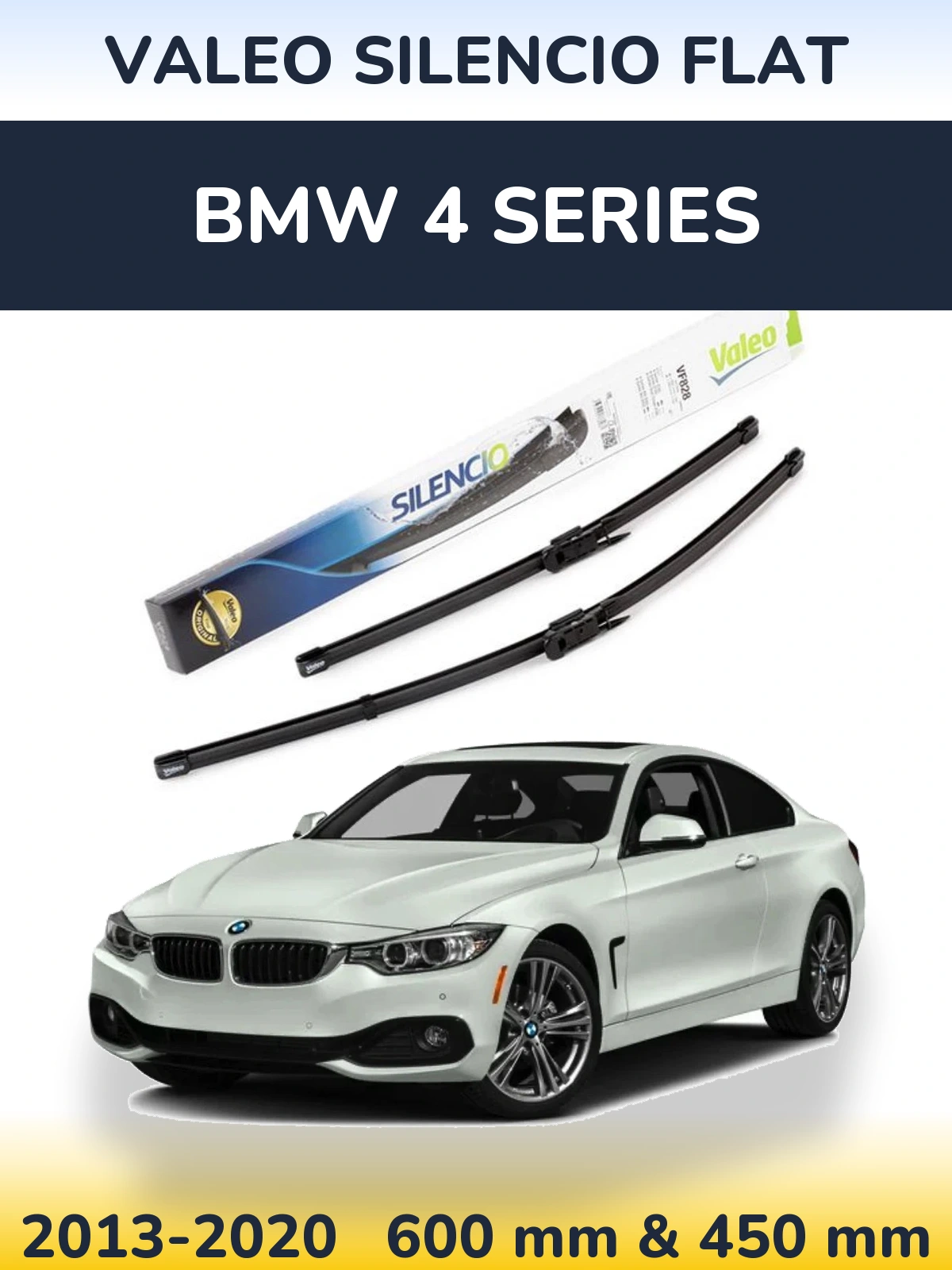 Torkarblad Valeo Silencio Flat för BMW 4 Series