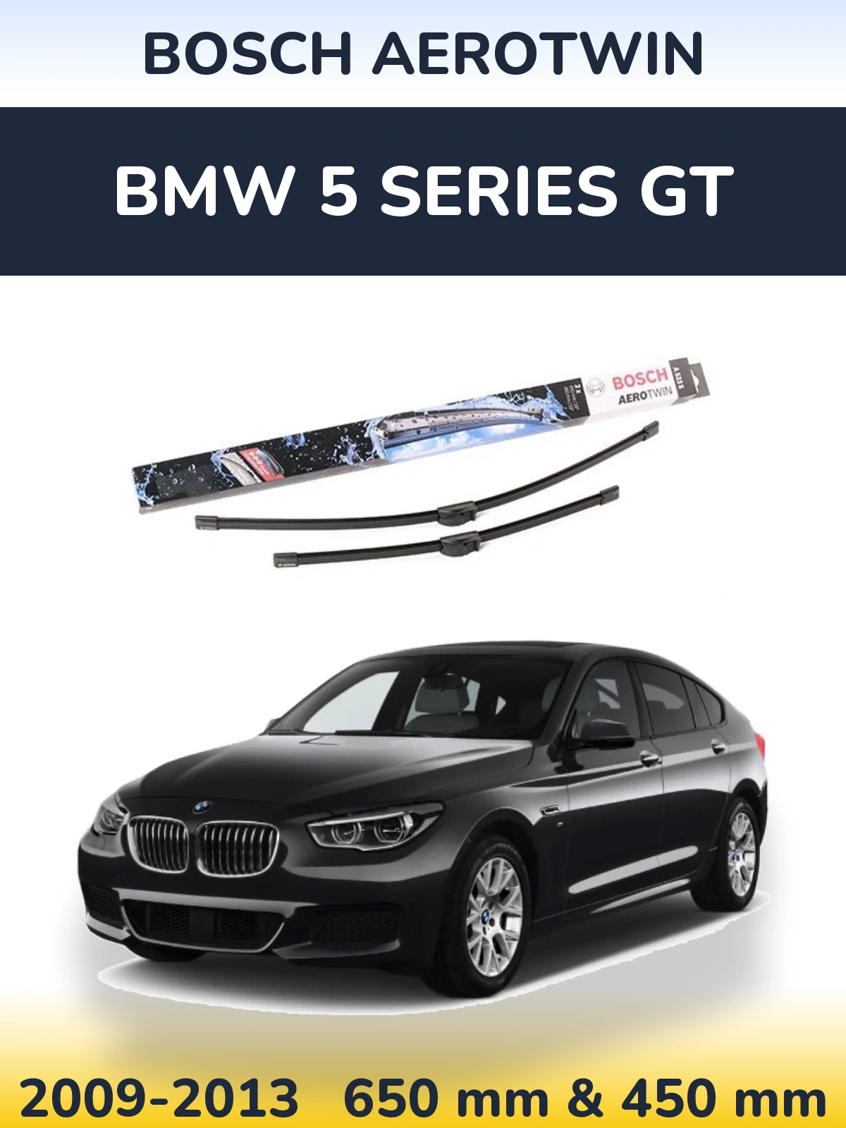 Torkarblad BOSCH AeroTwin för BMW 5 Series GT