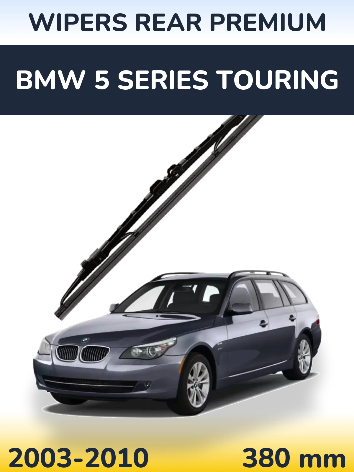 Задня щітка WIPERS REAR PREMIUM 380 мм для BMW 5 Series Touring 2003-2010