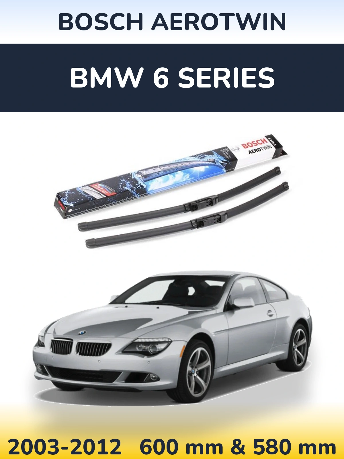 Torkarblad BOSCH AeroTwin för BMW 6 Series