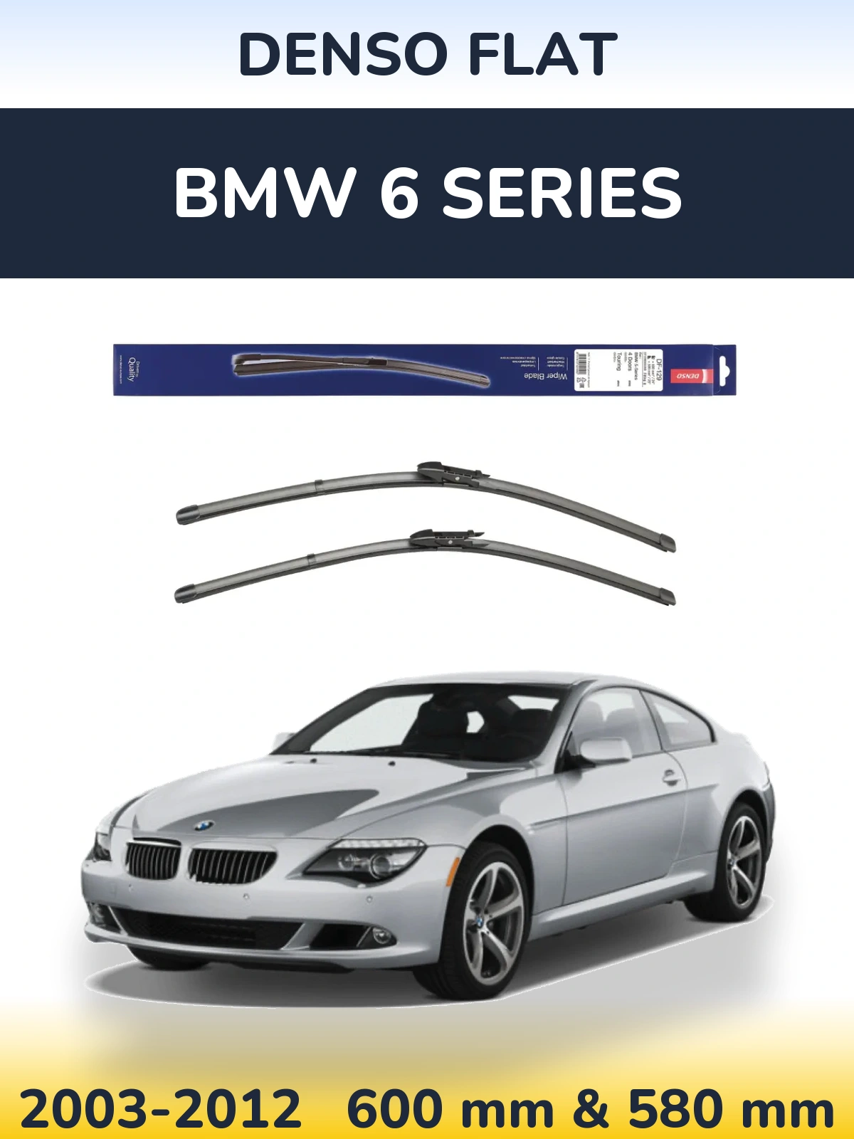Torkarblad Denso Flat för BMW 6 Series
