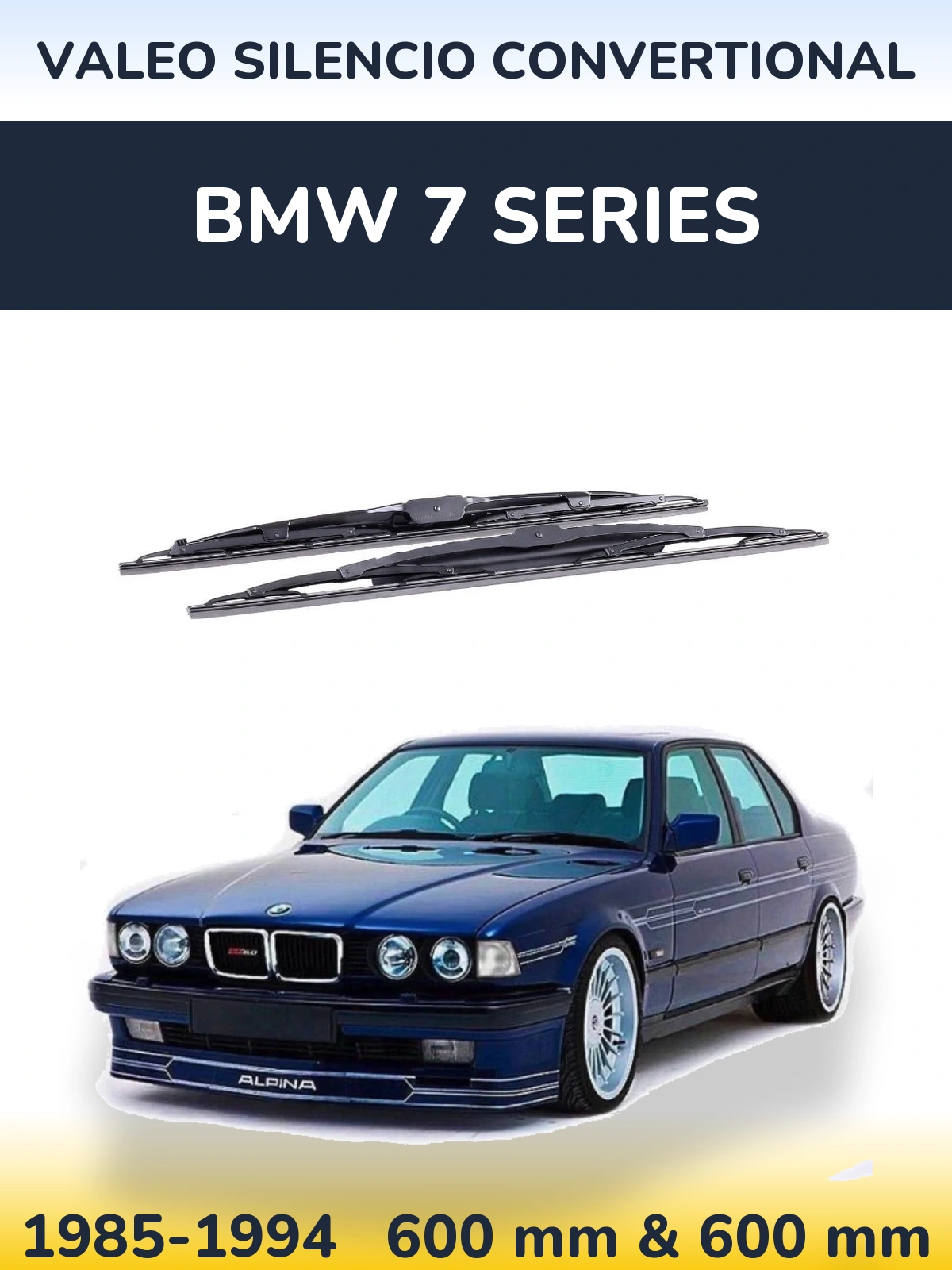 Torkarblad Valeo Silencio Convertional för BMW 7 Series