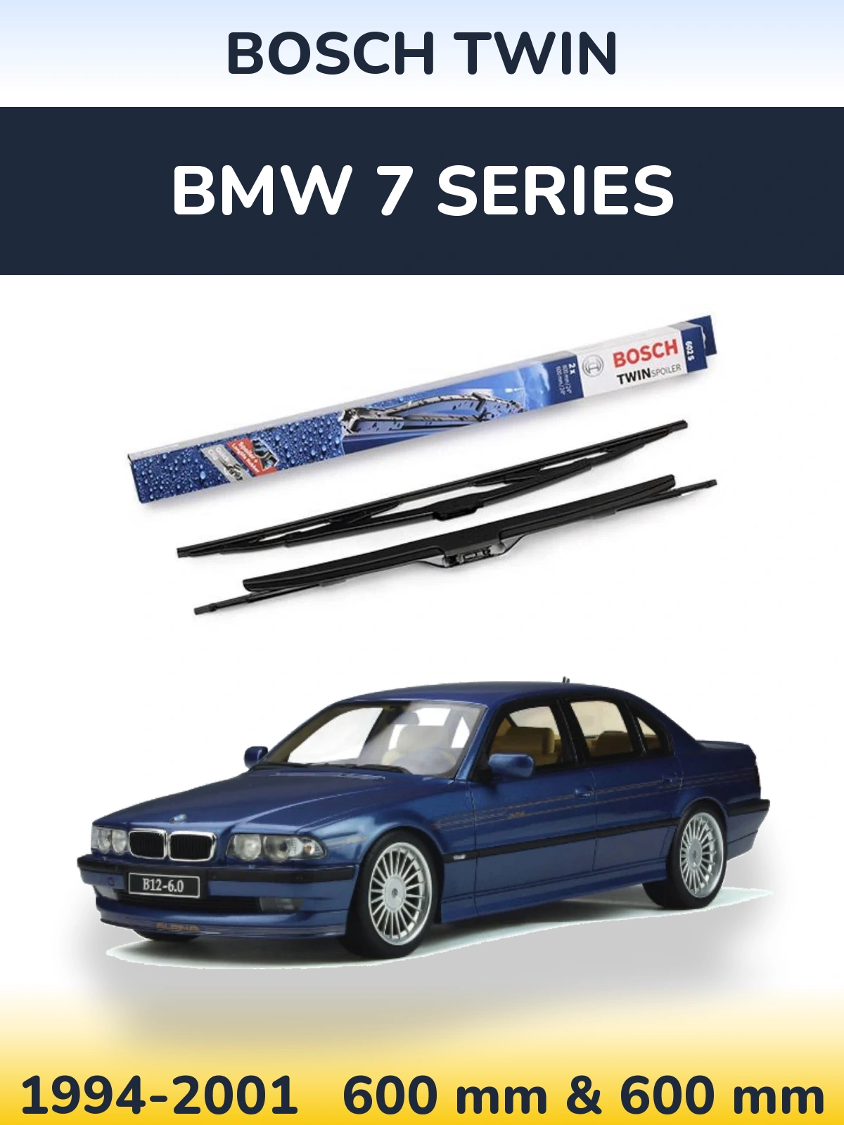 Torkarblad BOSCH Twin för BMW 7 Series