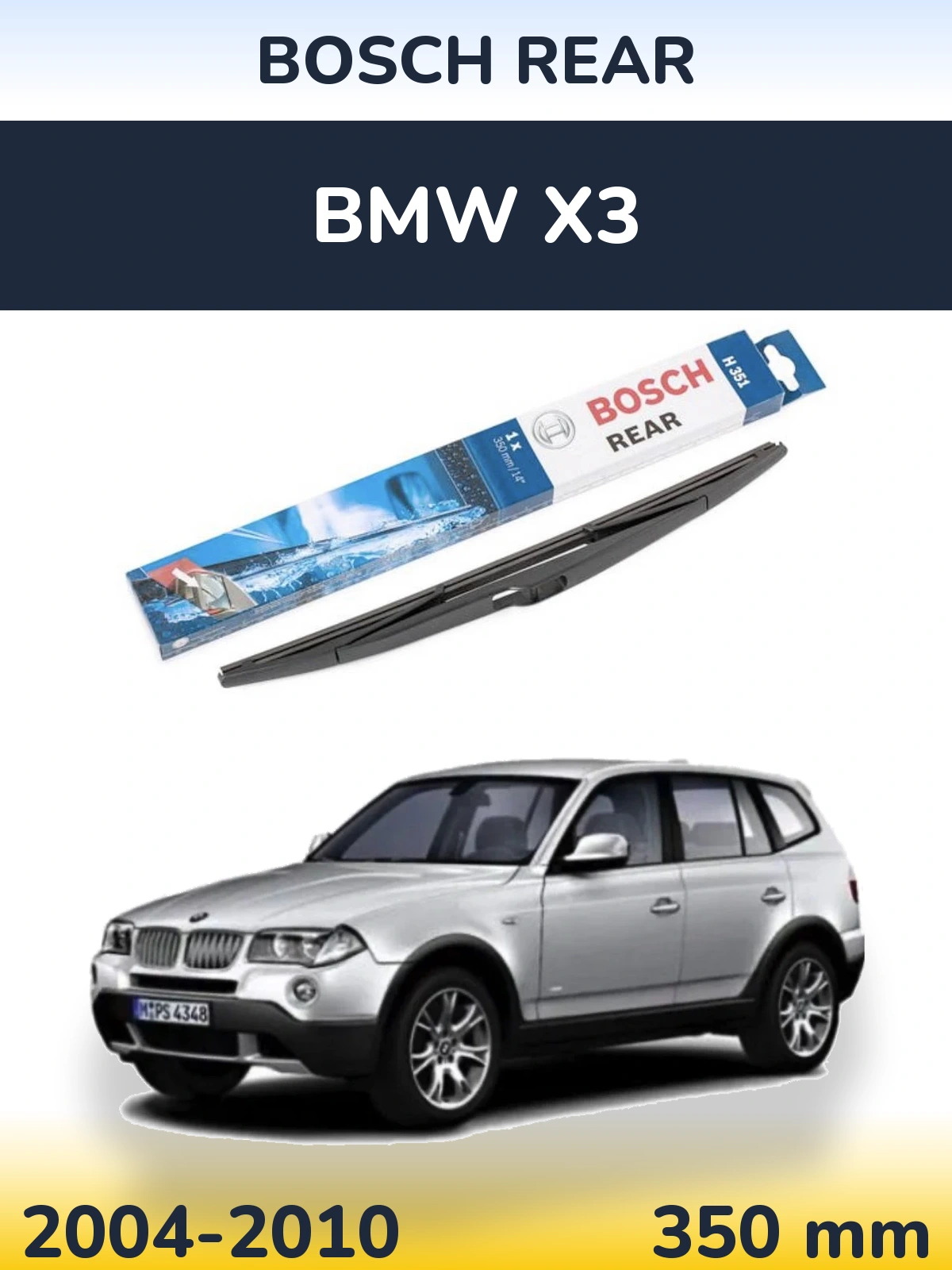 Torkarblad BOSCH Rear för BMW X3