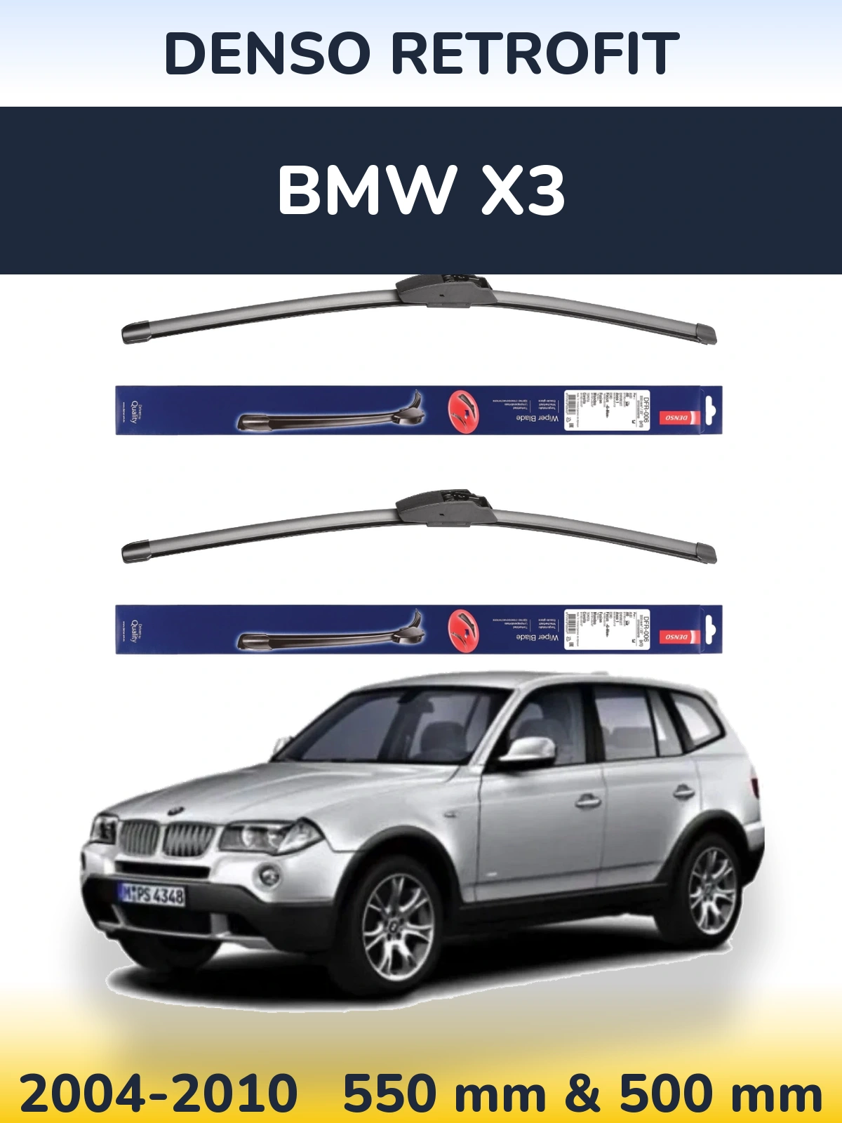 Torkarblad Denso Retrofit för BMW X3