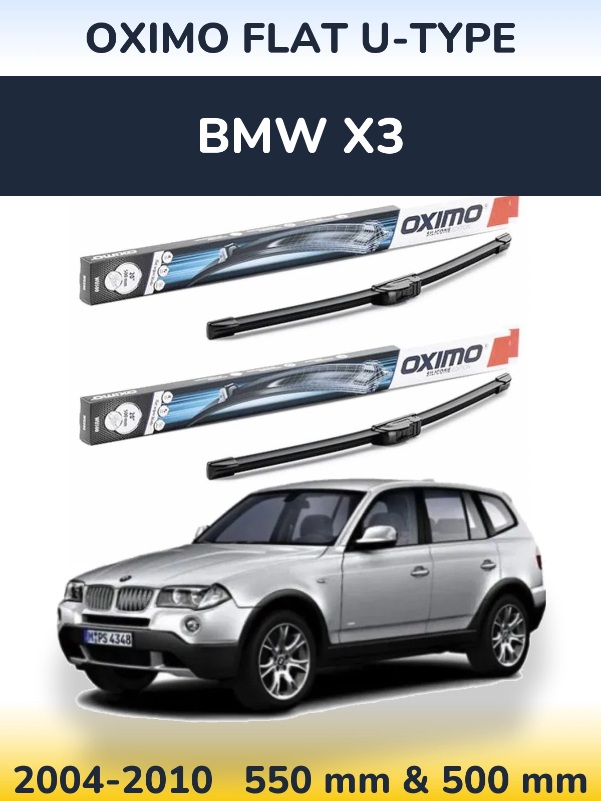 Torkarblad Oximo Flat U-type för BMW X3