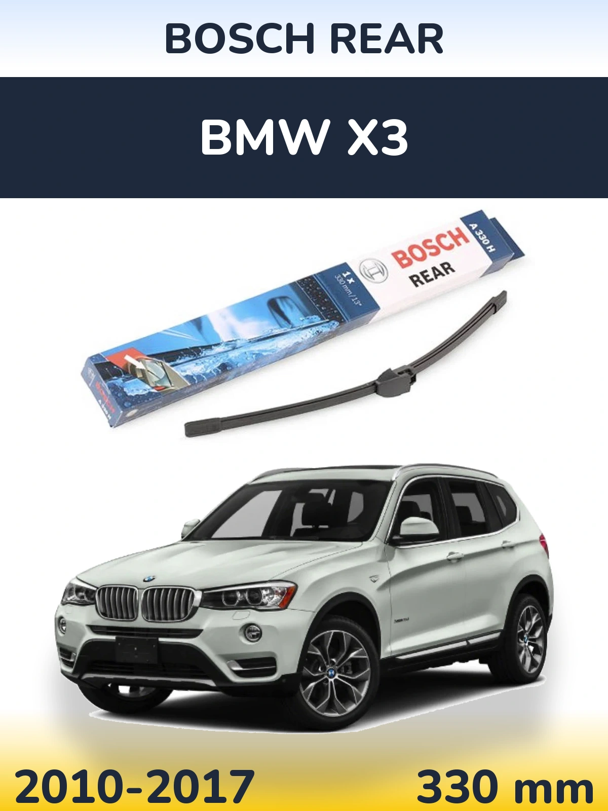 Torkarblad BOSCH Rear för BMW X3