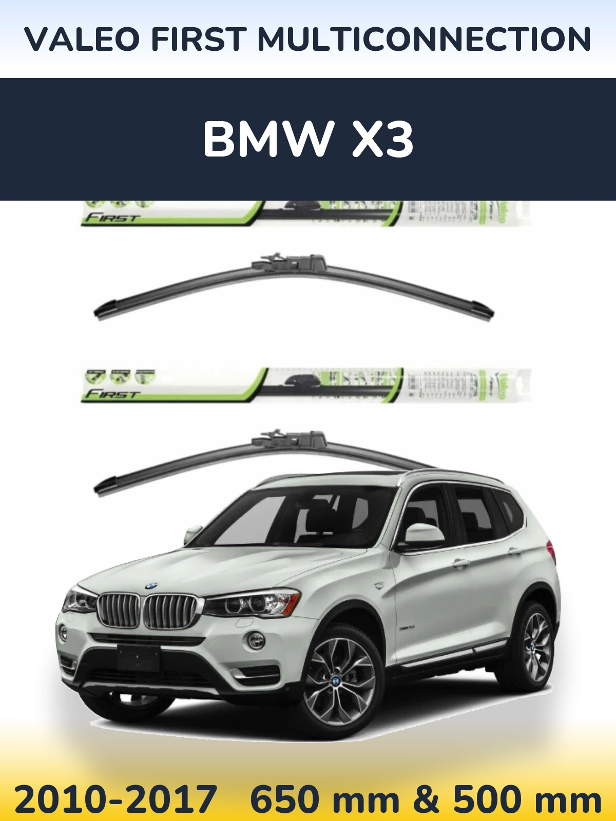 Torkarblad Valeo First MultiConnection för BMW X3